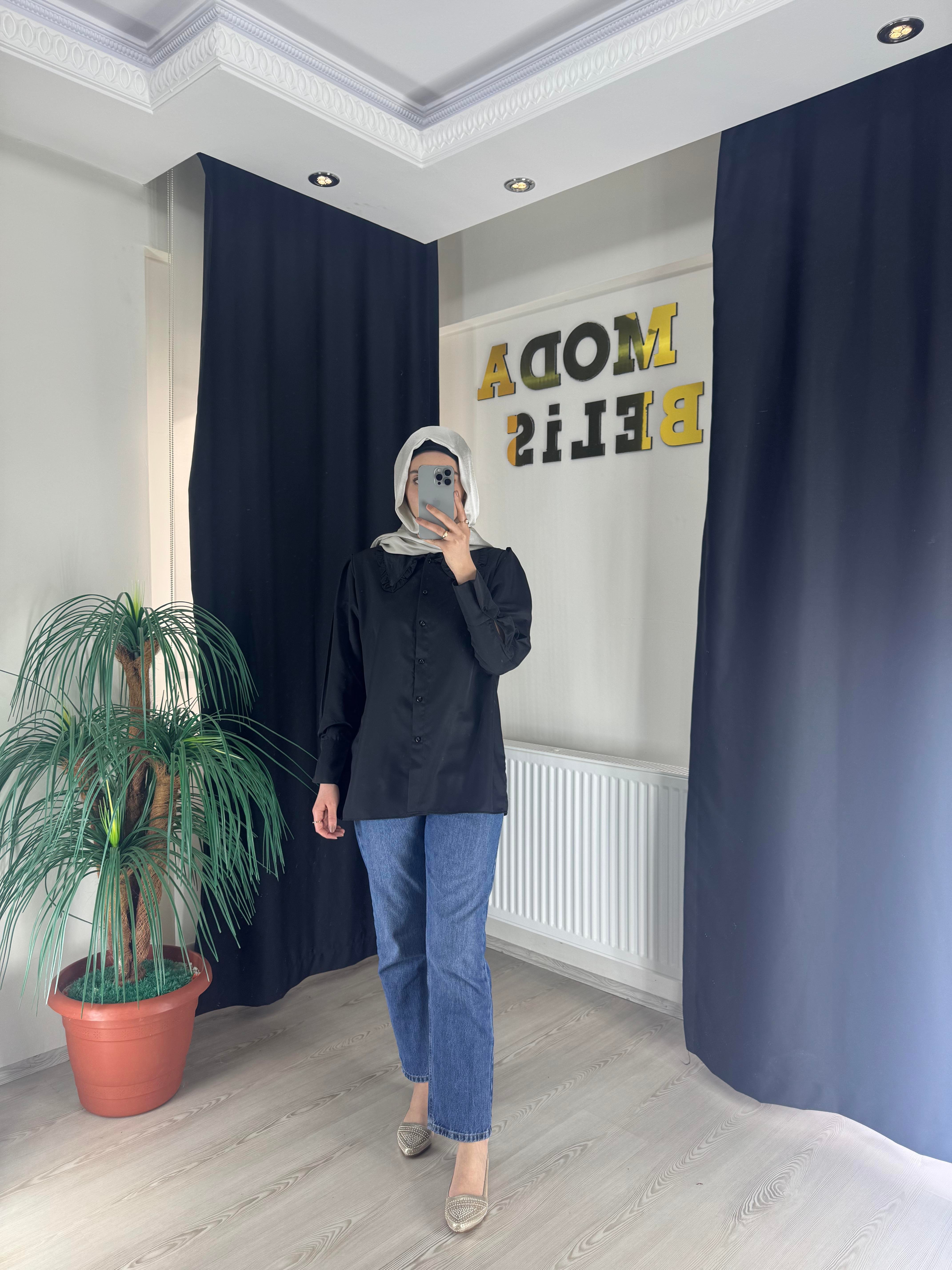 Zerda Gömlek - Siyah