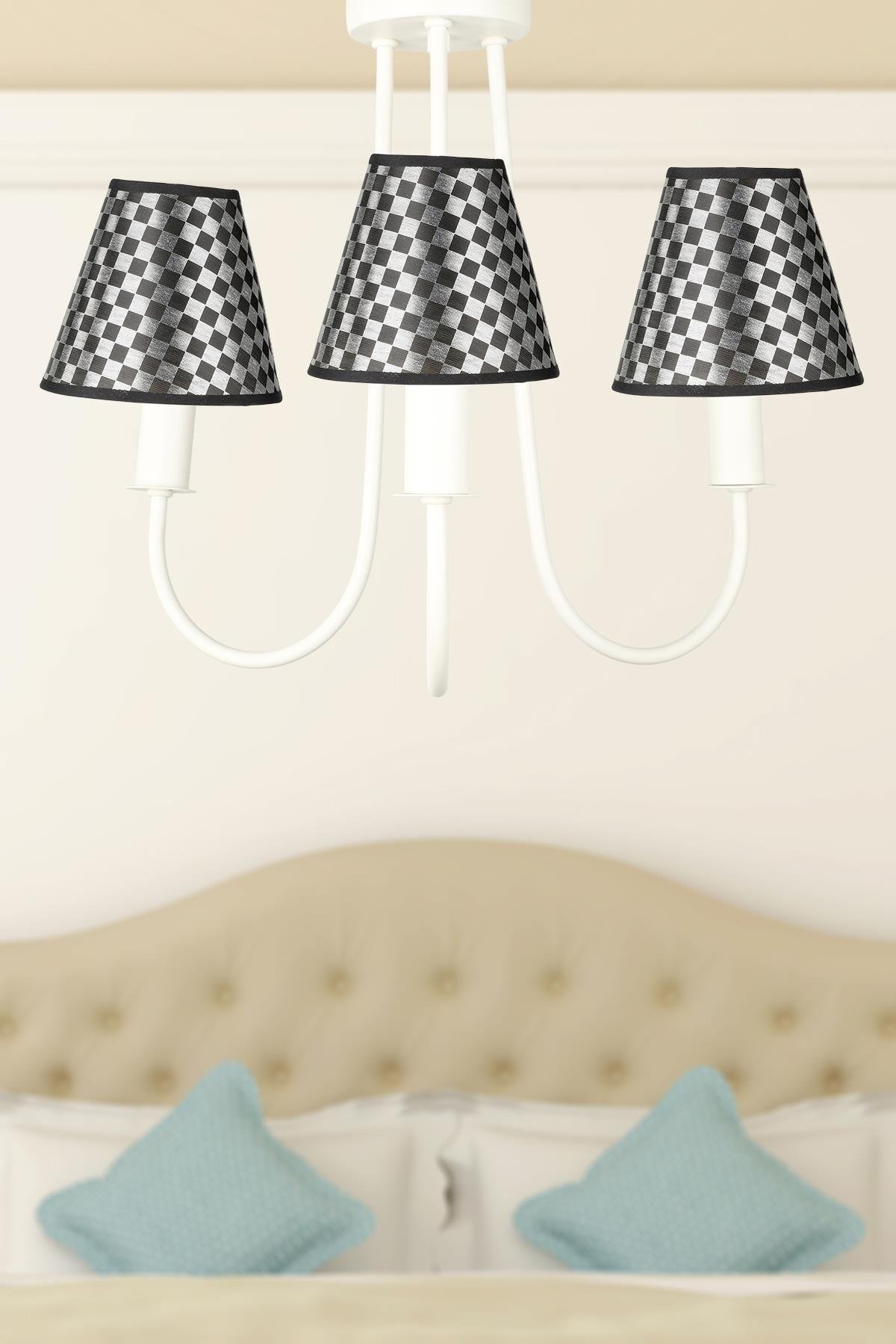 Elina 3.Lü Avize Beyaz No:09