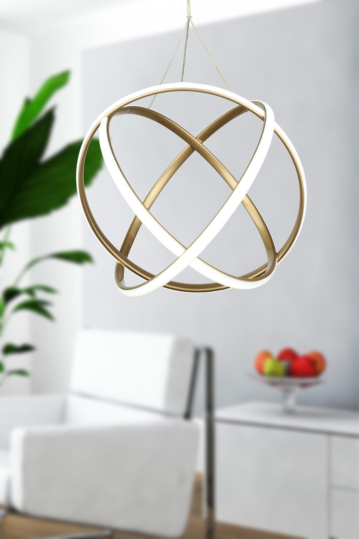 Kapella Ledli Avize Eskitme 38 Cm