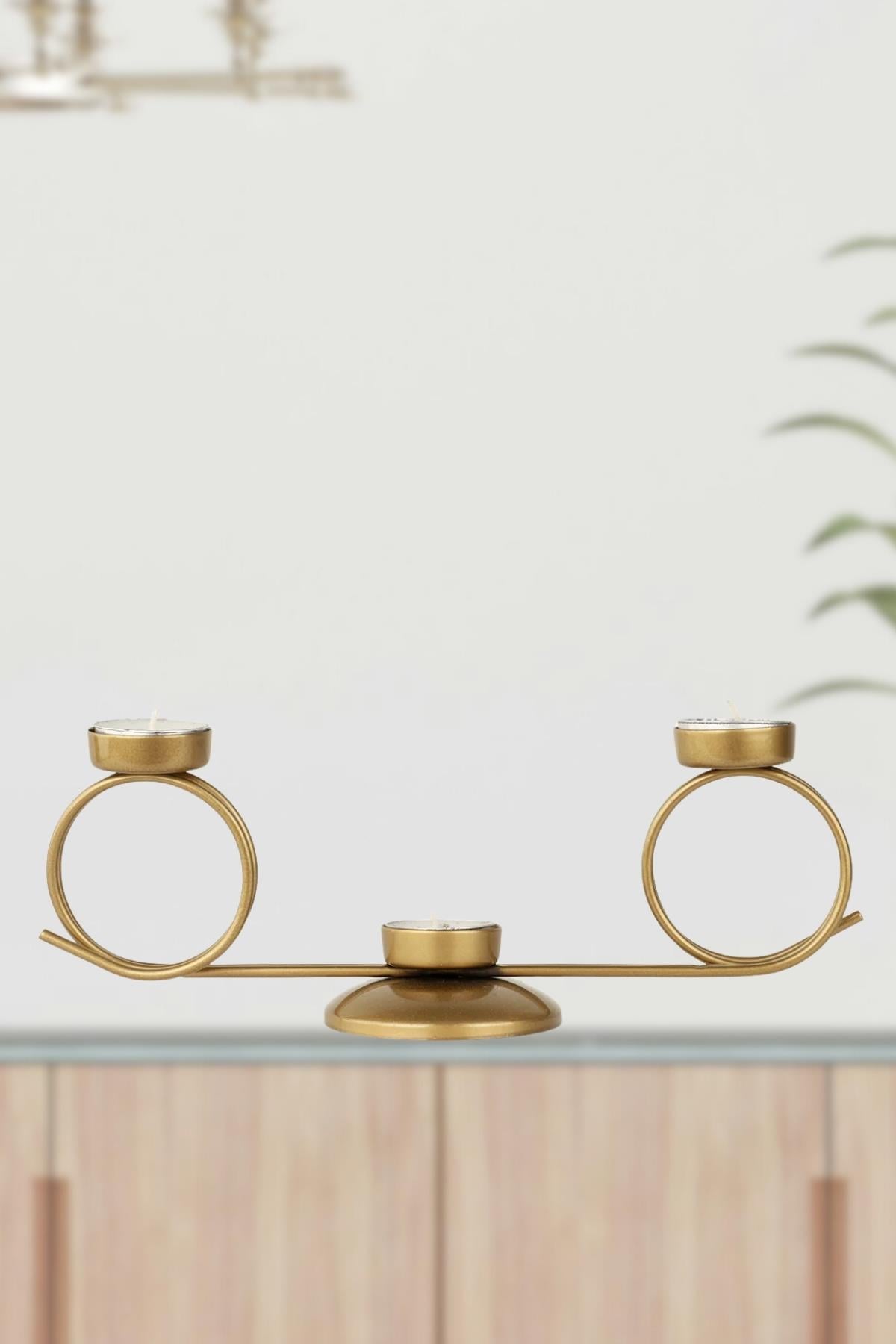 Lumina 3.lü Tealight Mumluk Eskitme
