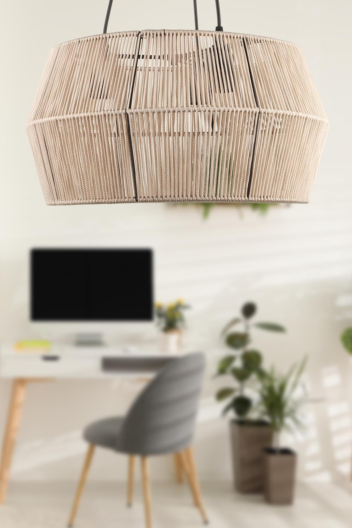 Modeno 3.Lü Avize Somon 45 Cm