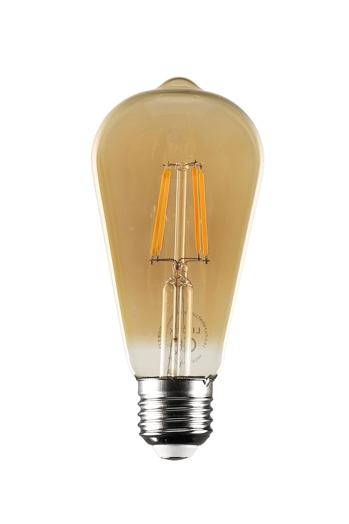 Rustik Led Ampul Sarı Armut