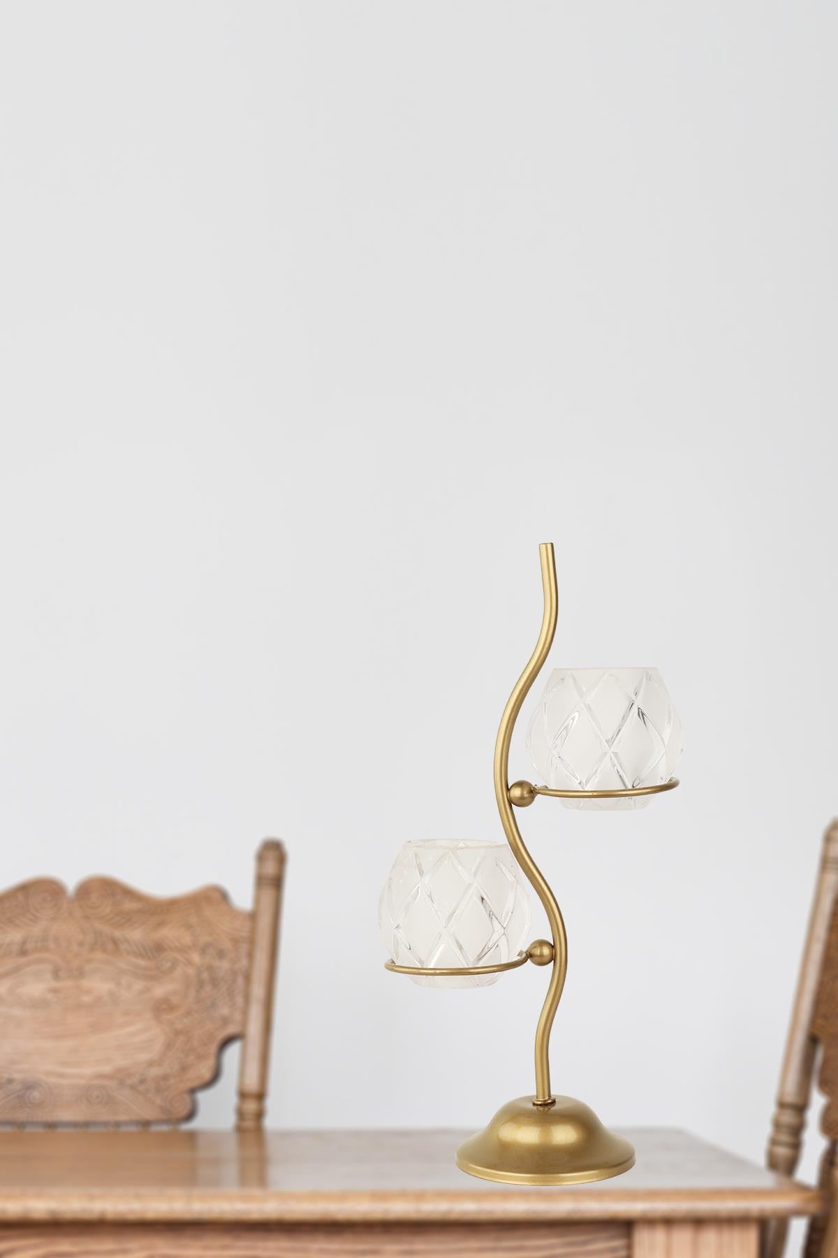 Solis 2.li Camlı Tealight Mumluk Eskitme