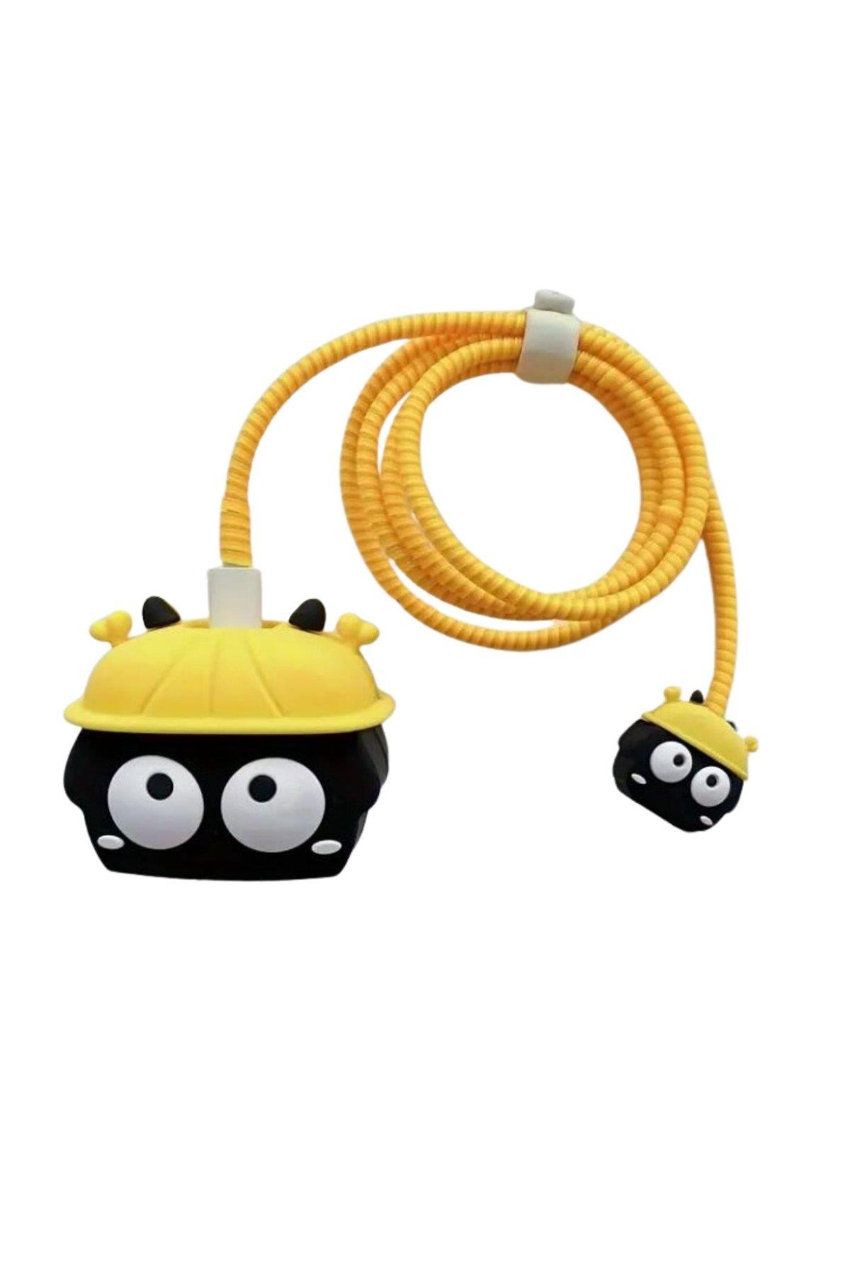 APPLE KARAKTER ŞARJ KORUYUCULARINEWFACEKRKTR10Apple 20W Karakter Şarj Aleti Koruyucu Kılıf - Desen 10