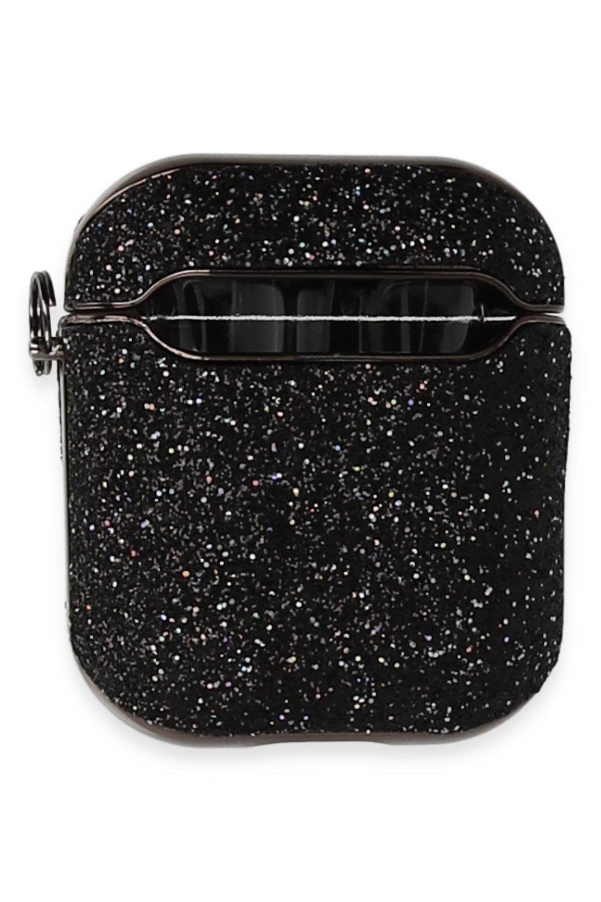 SİMLİ TAŞLI AİRPODS KILIFLARINEWFACESPLLSML01Apple Airpods 2 (2.nesil) Spell Simli Kılıf - Siyah