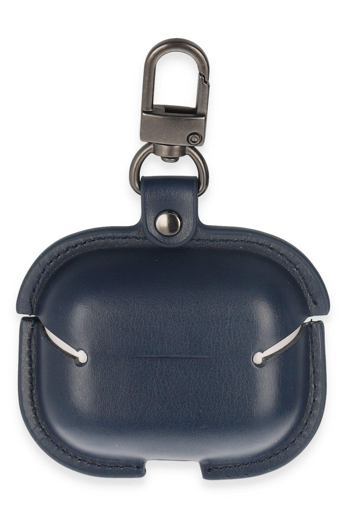 DERİ AİRPODS KILIFLARINEWFACEÇNT08Apple Airpods 3 (3.nesil) Çanta Deri Kılıf - Lacivert