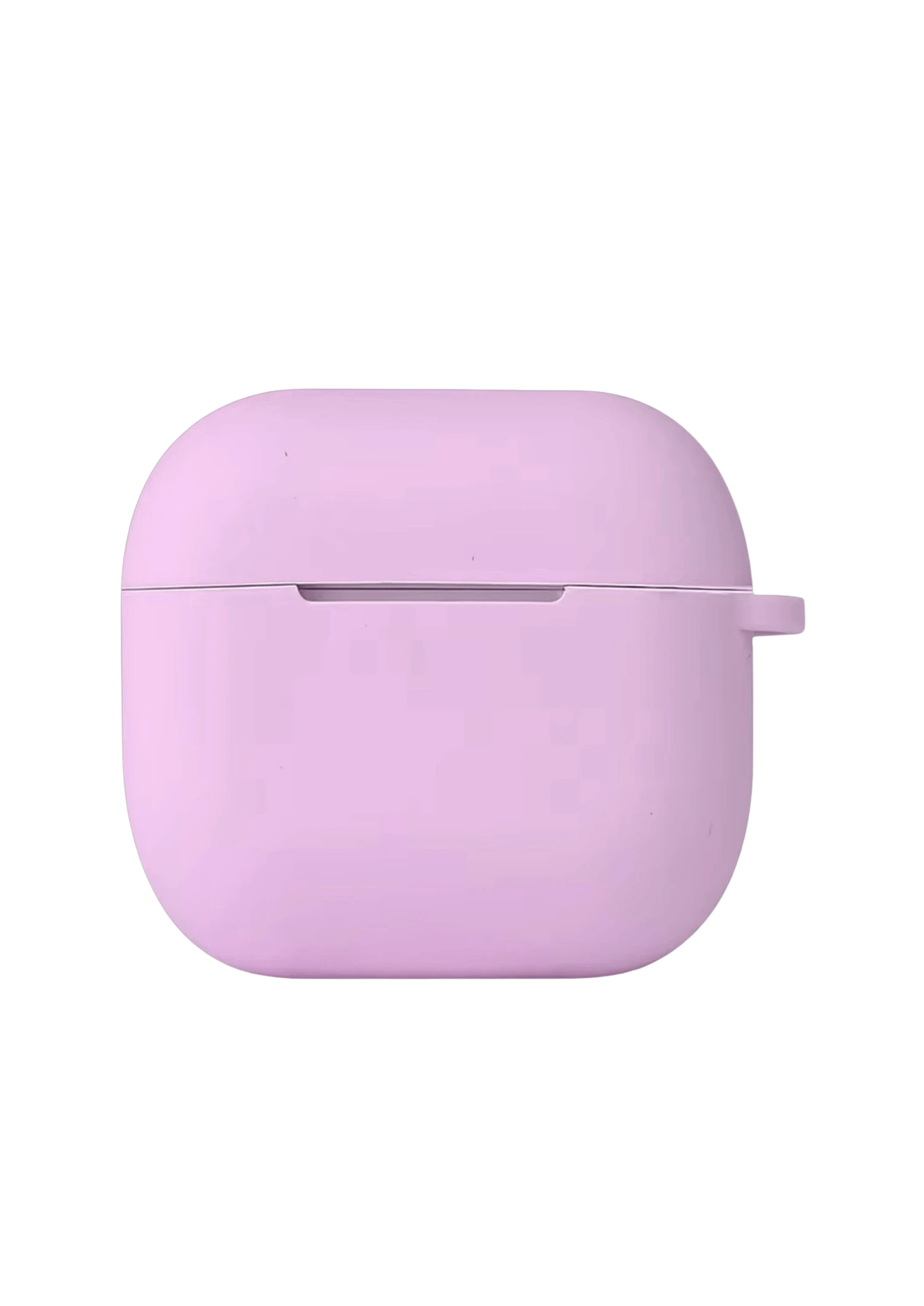 Silikon Airpods KılıflarıNEWFACEHNG03Apple AirPods 4 (4. Nesil) Hang Askılı Şeffaf Silikon Kılıf – Lila