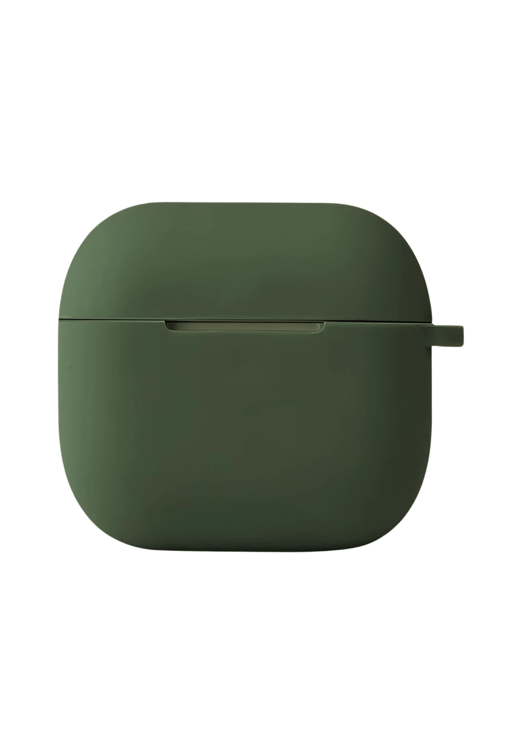 Silikon Airpods KılıflarıNEWFACEHNG05Apple AirPods 4 (4. Nesil) Hang Askılı Şeffaf Silikon Kılıf – Koyu Yeşil