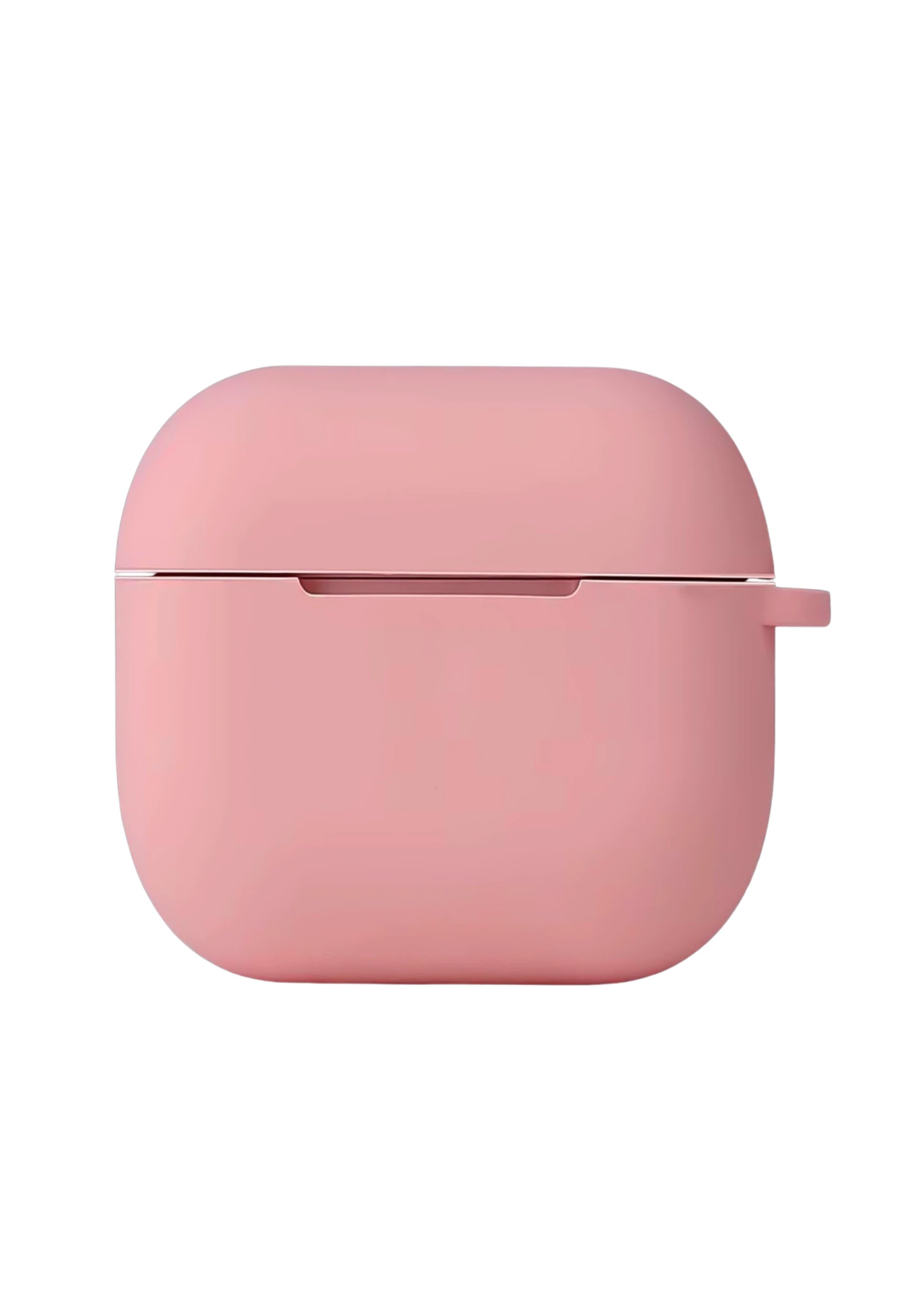 Silikon Airpods KılıflarıNEWFACEHNG01Apple AirPods 4 (4. Nesil) Hang Askılı Şeffaf Silikon Kılıf – Pembe
