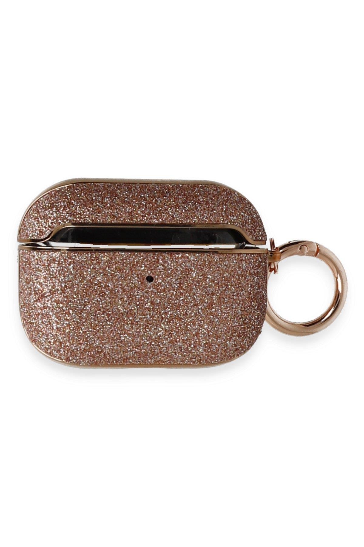 SİMLİ TAŞLI AİRPODS KILIFLARINEWFACESPLLSML04Apple Airpods Pro (1.nesil) Spell Simli Kılıf - Rose Gold