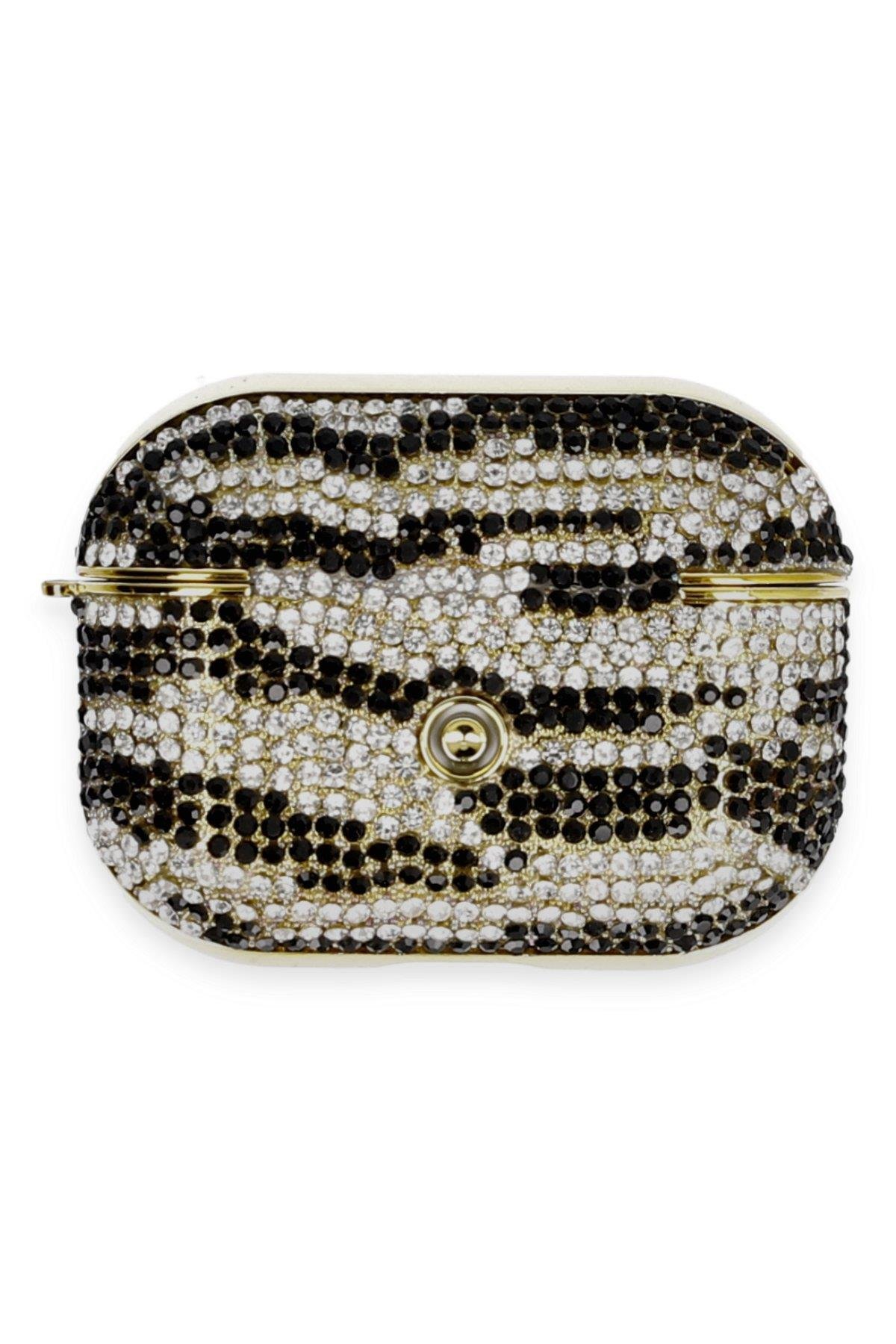 SİMLİ TAŞLI AİRPODS KILIFLARINEWFACEKLR02Apple Airpods Pro 2 (2.nesil) Klor Taşlı Kılıf - Siyah