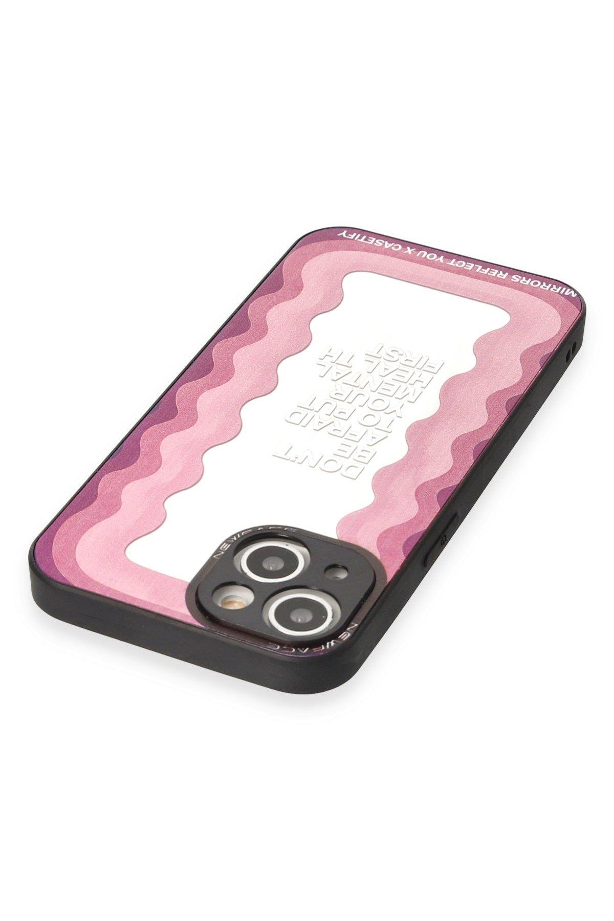 AYNALI KILIFLARNEWFACEMRRR16Apple iPhone 13 Kılıf Mirror Desenli Kapak