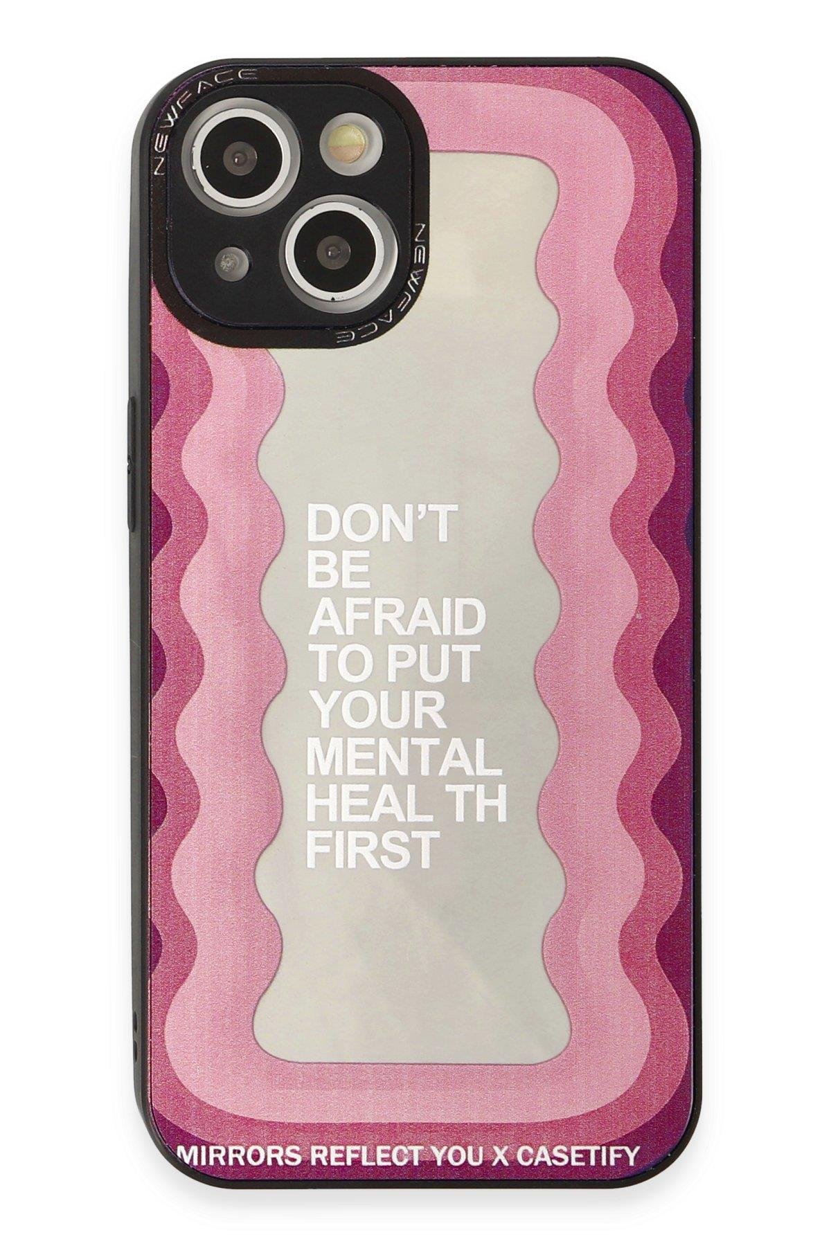 AYNALI KILIFLARNEWFACEMRRR16Apple iPhone 13 Kılıf Mirror Desenli Kapak