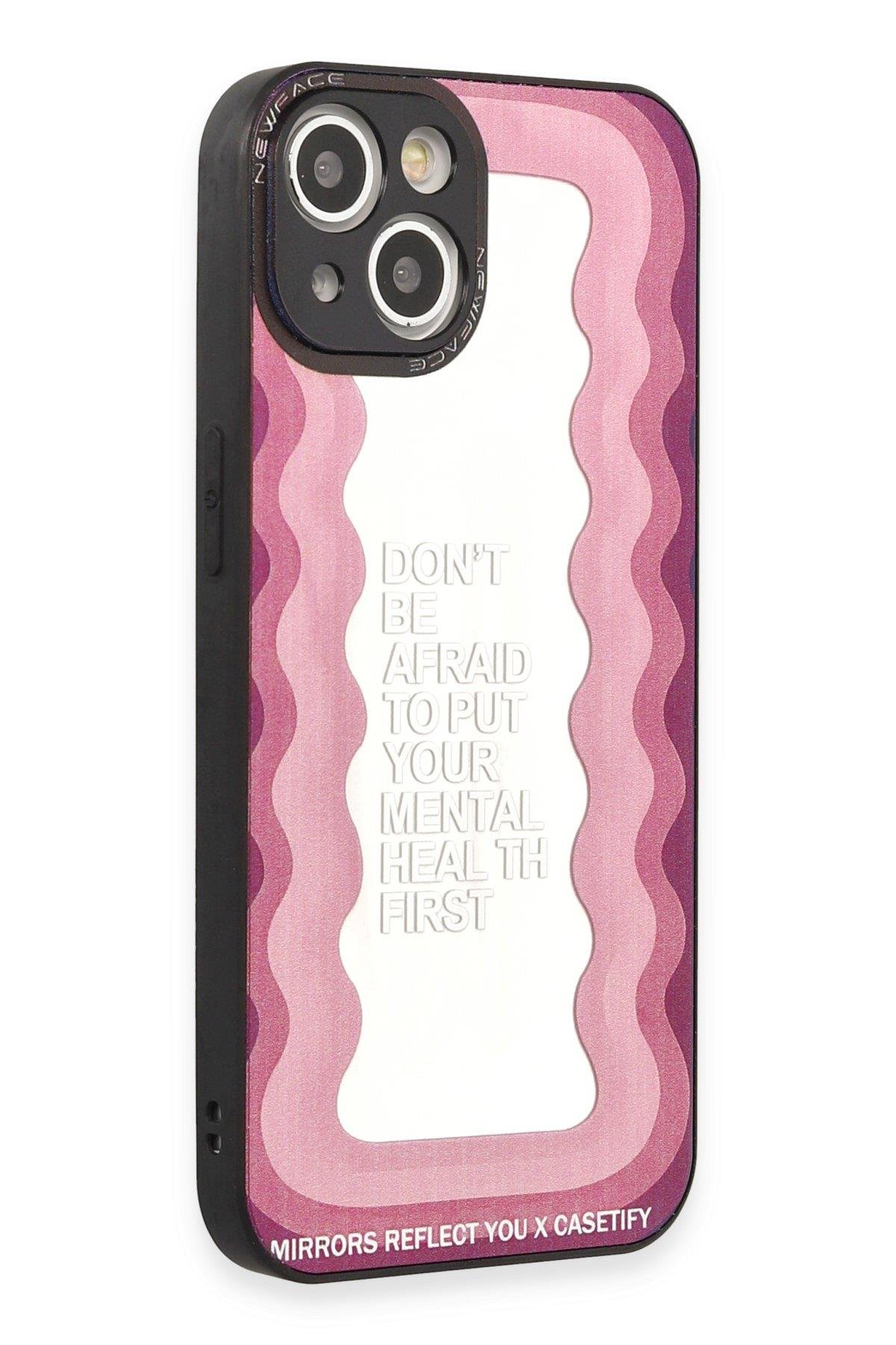 AYNALI KILIFLARNEWFACEMRRR16Apple iPhone 13 Kılıf Mirror Desenli Kapak