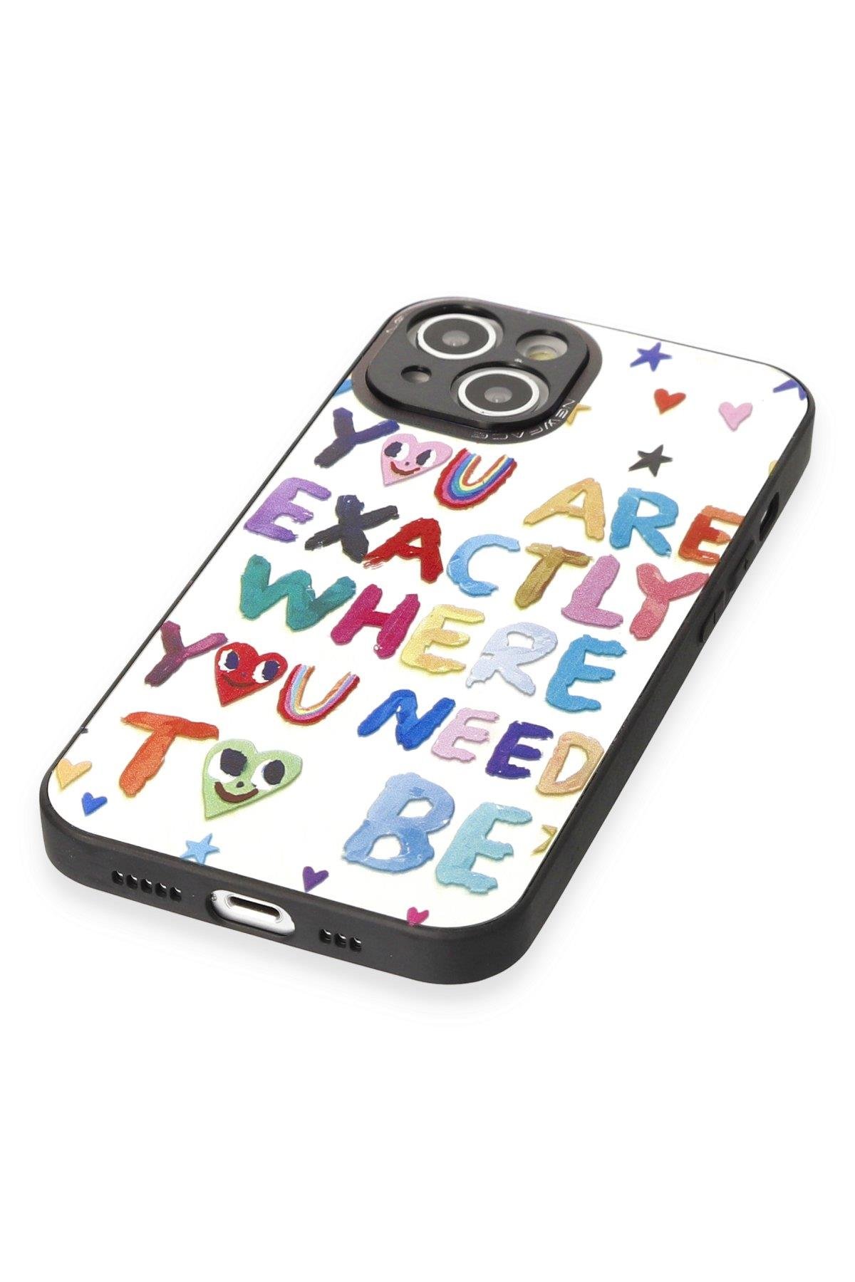 AYNALI KILIFLARNEWFACEMRRR15Apple iPhone 13 Kılıf Mirror Desenli Kapak