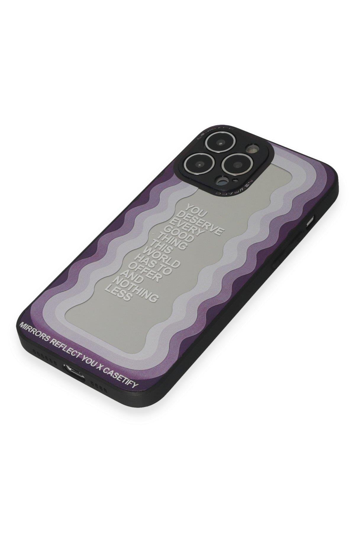 AYNALI KILIFLARNEWFACEMRRR21Apple iPhone 13 Pro Kılıf Mirror Desenli Kapak