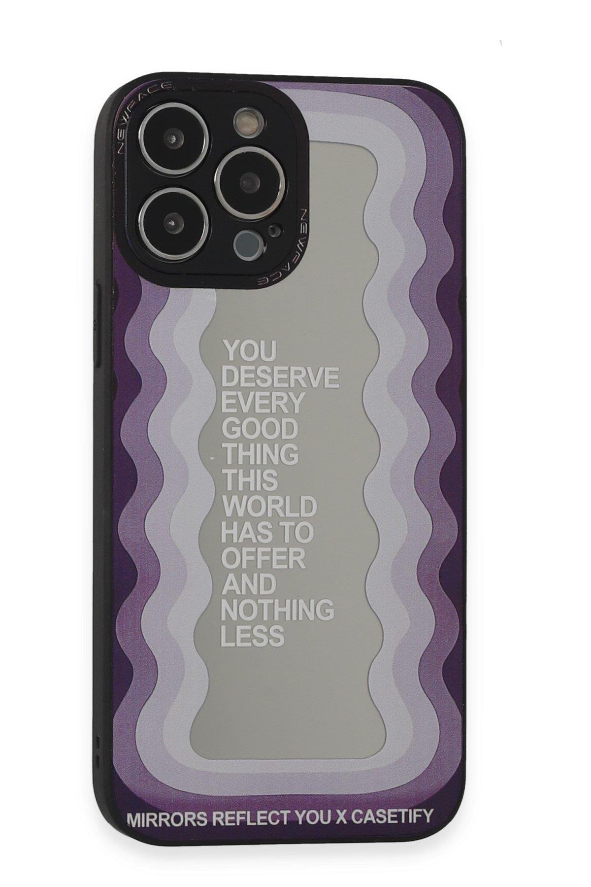 AYNALI KILIFLARNEWFACEMRRR21Apple iPhone 13 Pro Kılıf Mirror Desenli Kapak