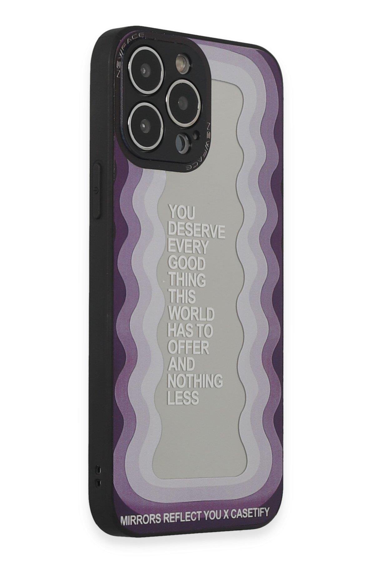 AYNALI KILIFLARNEWFACEMRRR21Apple iPhone 13 Pro Kılıf Mirror Desenli Kapak