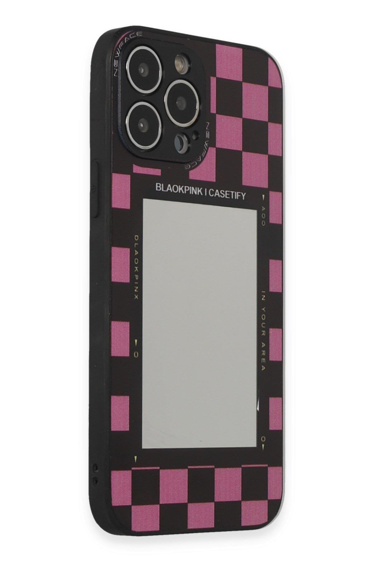 AYNALI KILIFLARNEWFACEMRRR12Apple iPhone 14 Pro Max Kılıf Mirror Desenli Kapak
