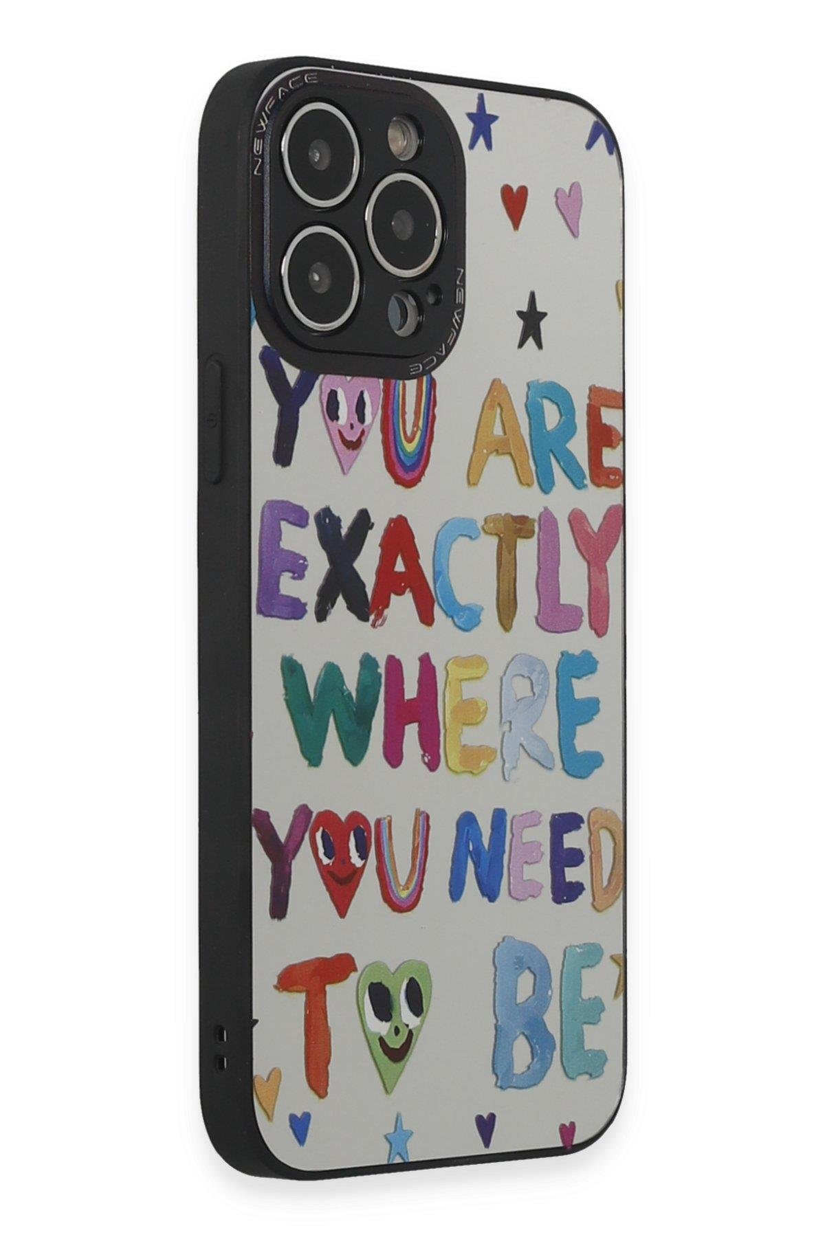 AYNALI KILIFLARNEWFACEMRRR10Apple iPhone 14 Pro Max Kılıf Mirror Desenli Kapak