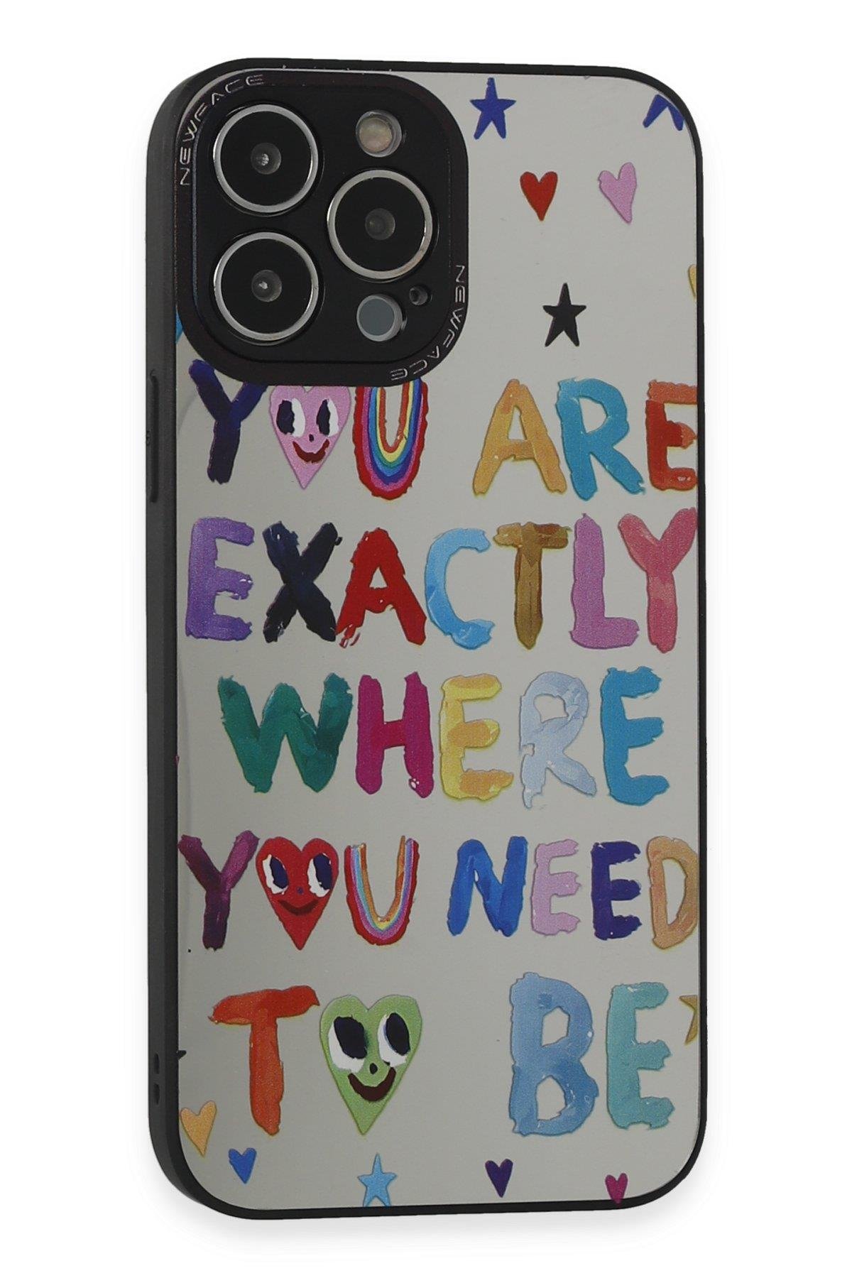 AYNALI KILIFLARNEWFACEMRRR10Apple iPhone 14 Pro Max Kılıf Mirror Desenli Kapak