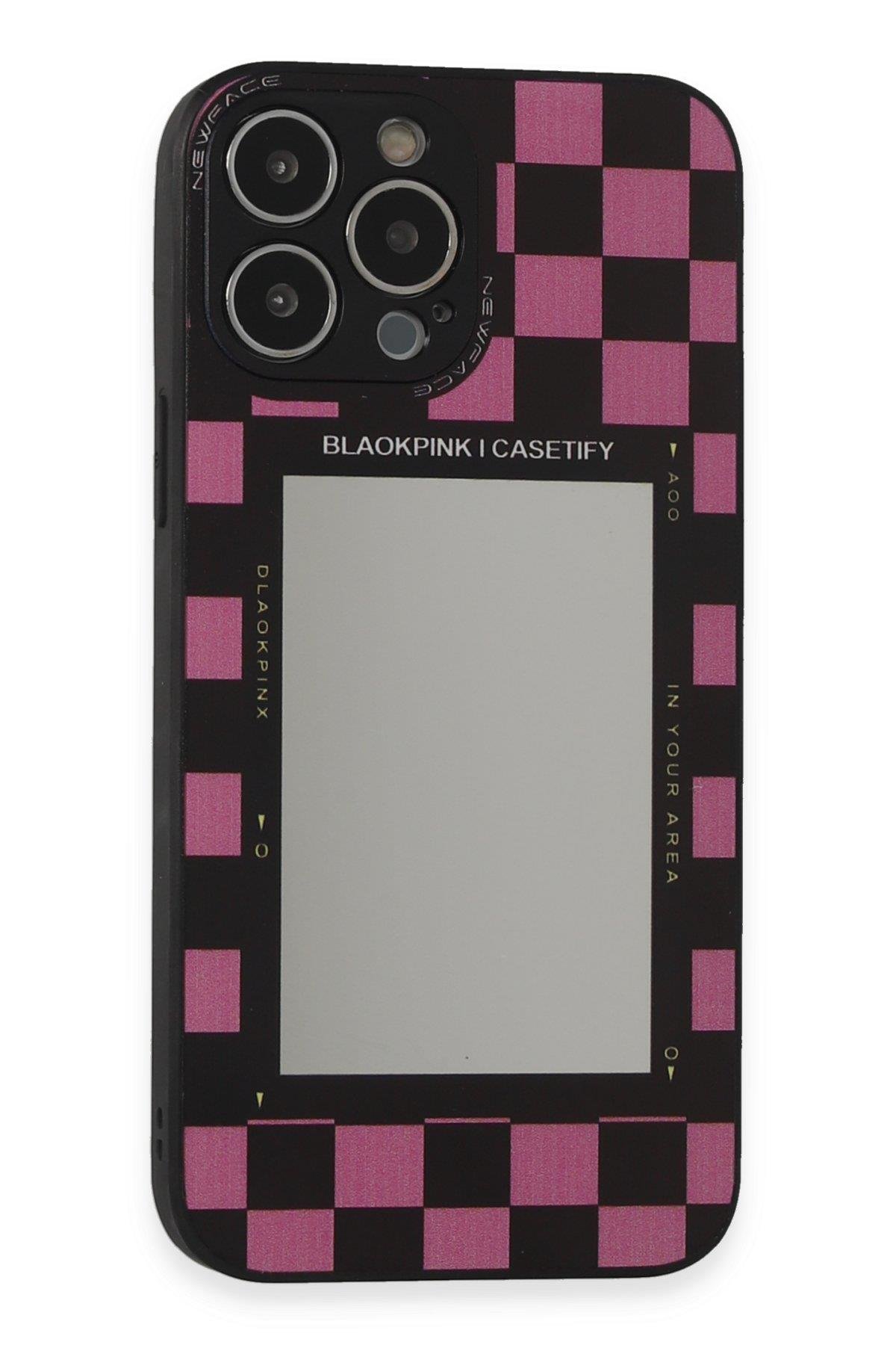 AYNALI KILIFLARNEWFACEMRRR12Apple iPhone 14 Pro Max Kılıf Mirror Desenli Kapak