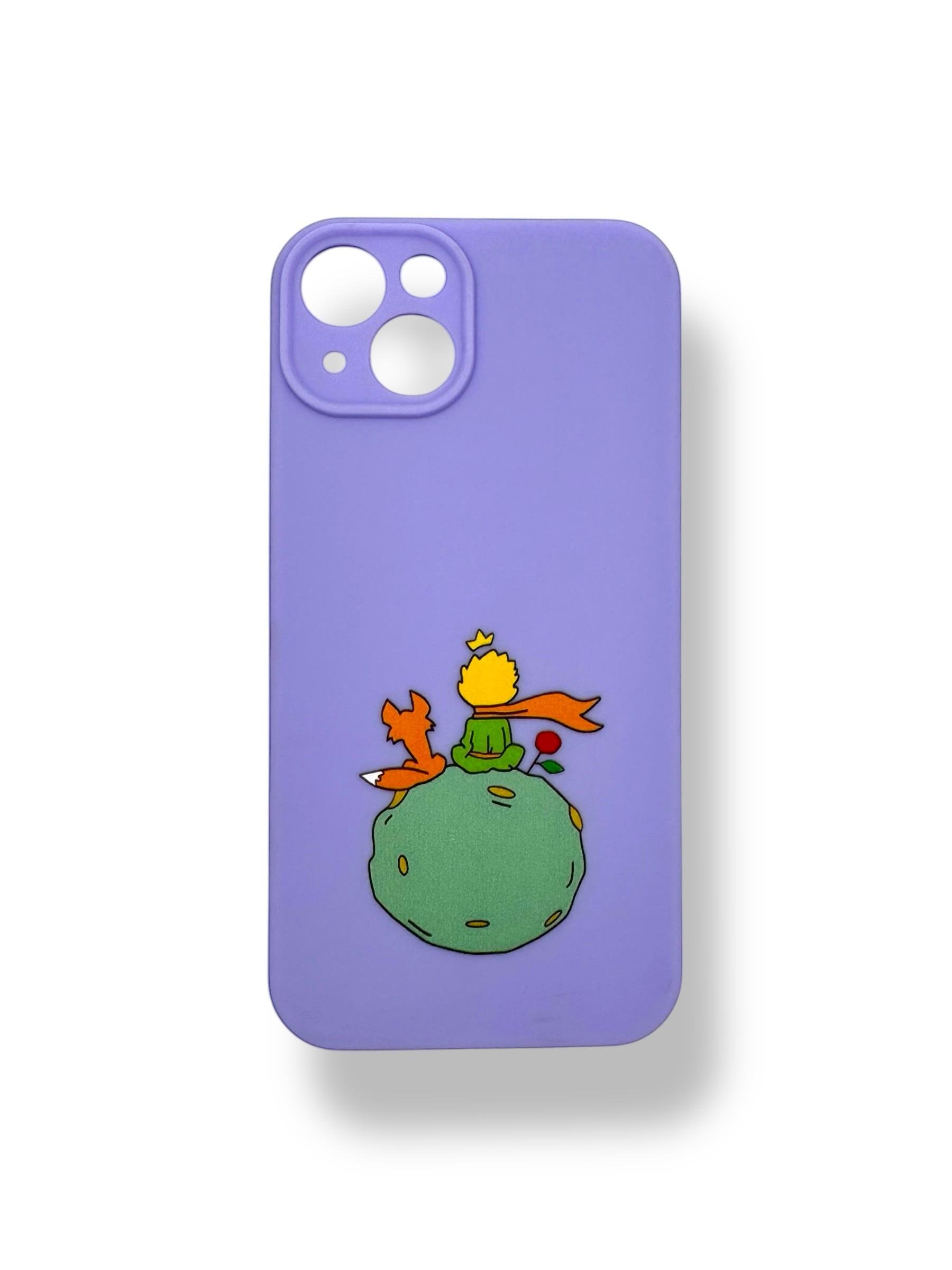 SİLİKON BASKI KILIFLARDIVERSECASESLKN02Apple Iphone 14 Silikon Küçük Prens Baskı Kılıf - Lila