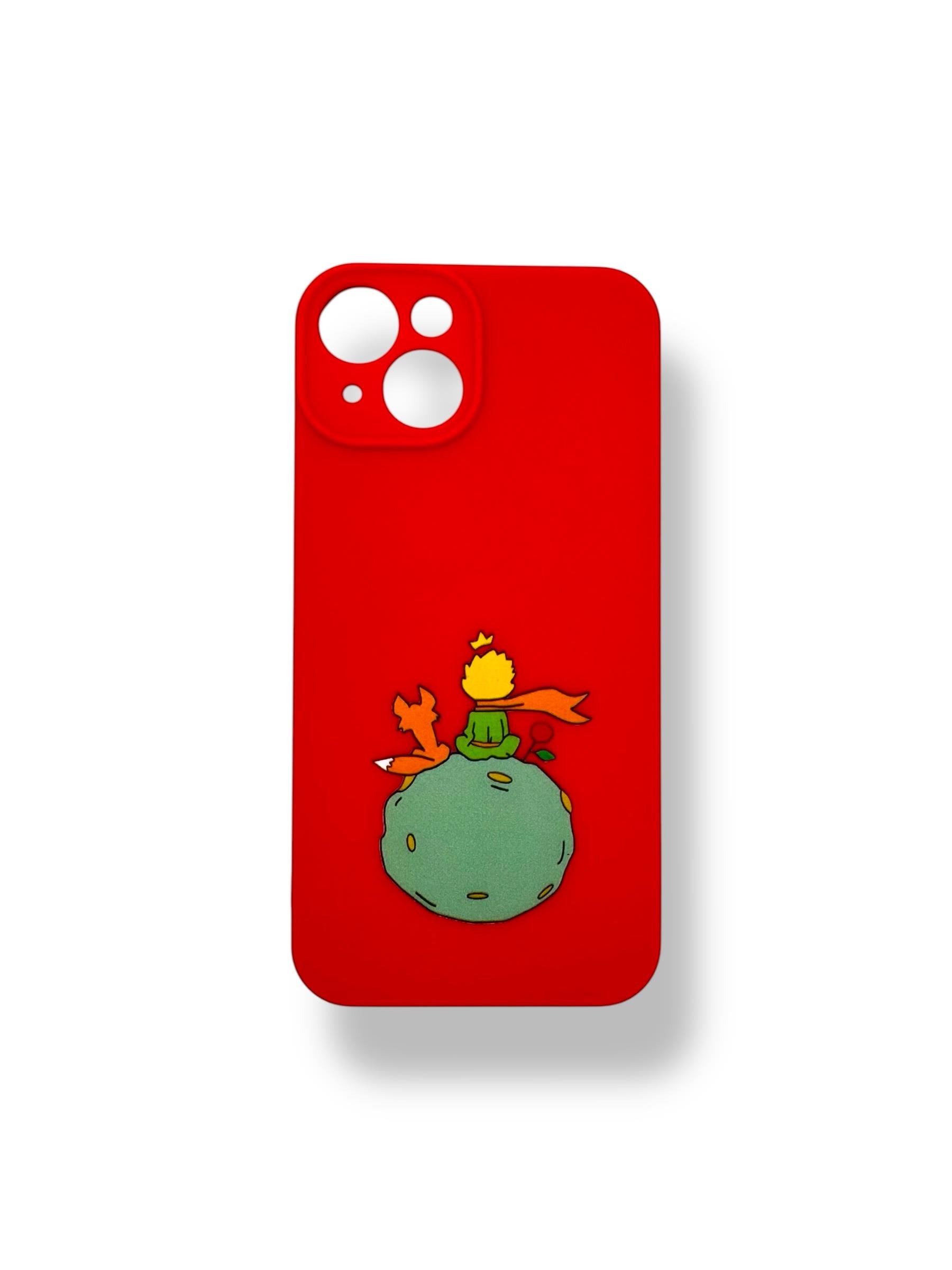 SİLİKON BASKI KILIFLARDIVERSECASESLKN14Apple Iphone 14 Silikon Küçük Prens Baskı Kılıf - Kırmızı