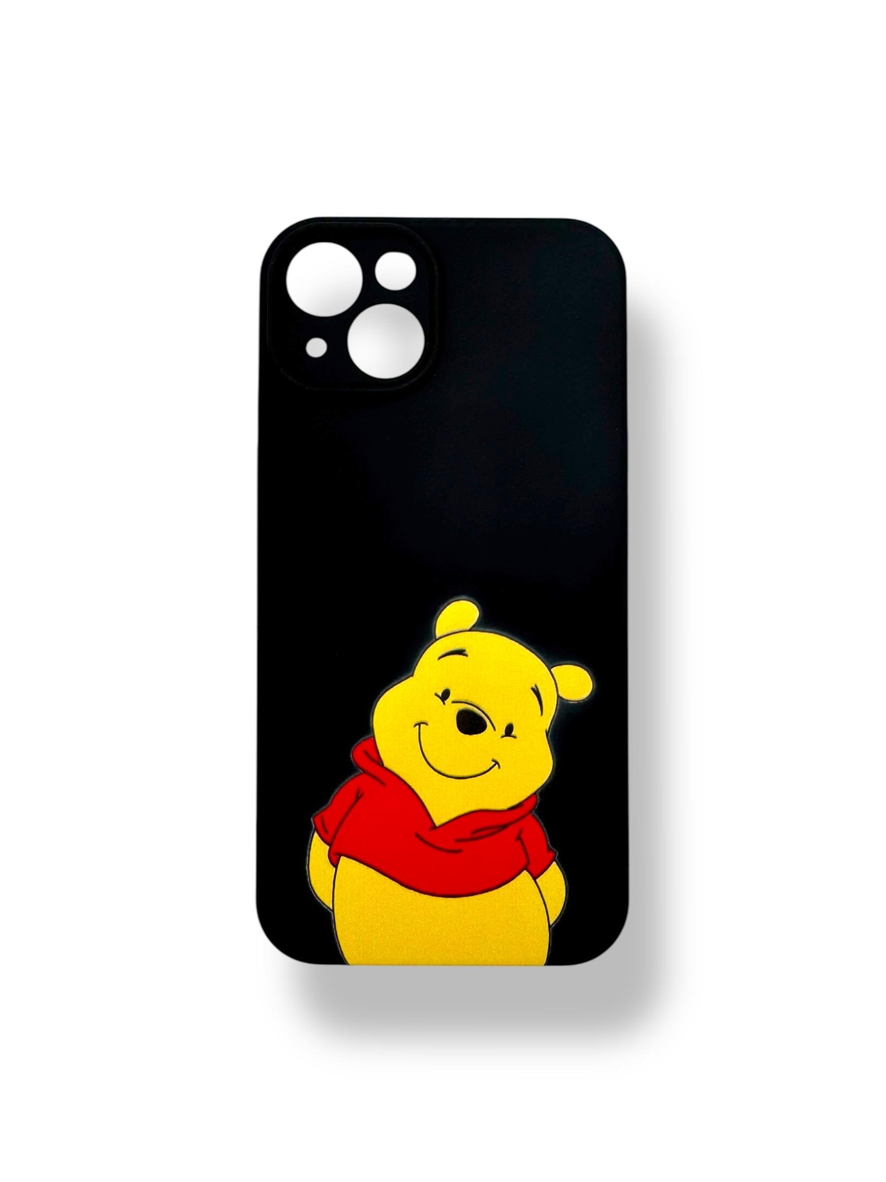 SİLİKON BASKI KILIFLARDIVERSECASESLKN09Apple Iphone 14 Silikon Winnie The Pooh Baskı Kılıf - Siyah