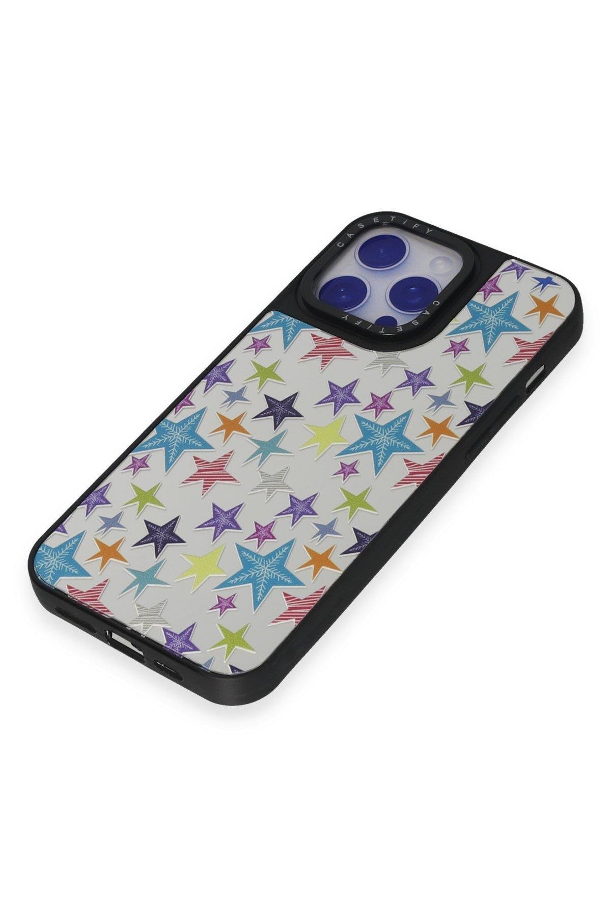 AYNALI KILIFLARNEWFACEMRRR06Apple iPhone 15 Pro Kılıf Mirror Desenli Kapak