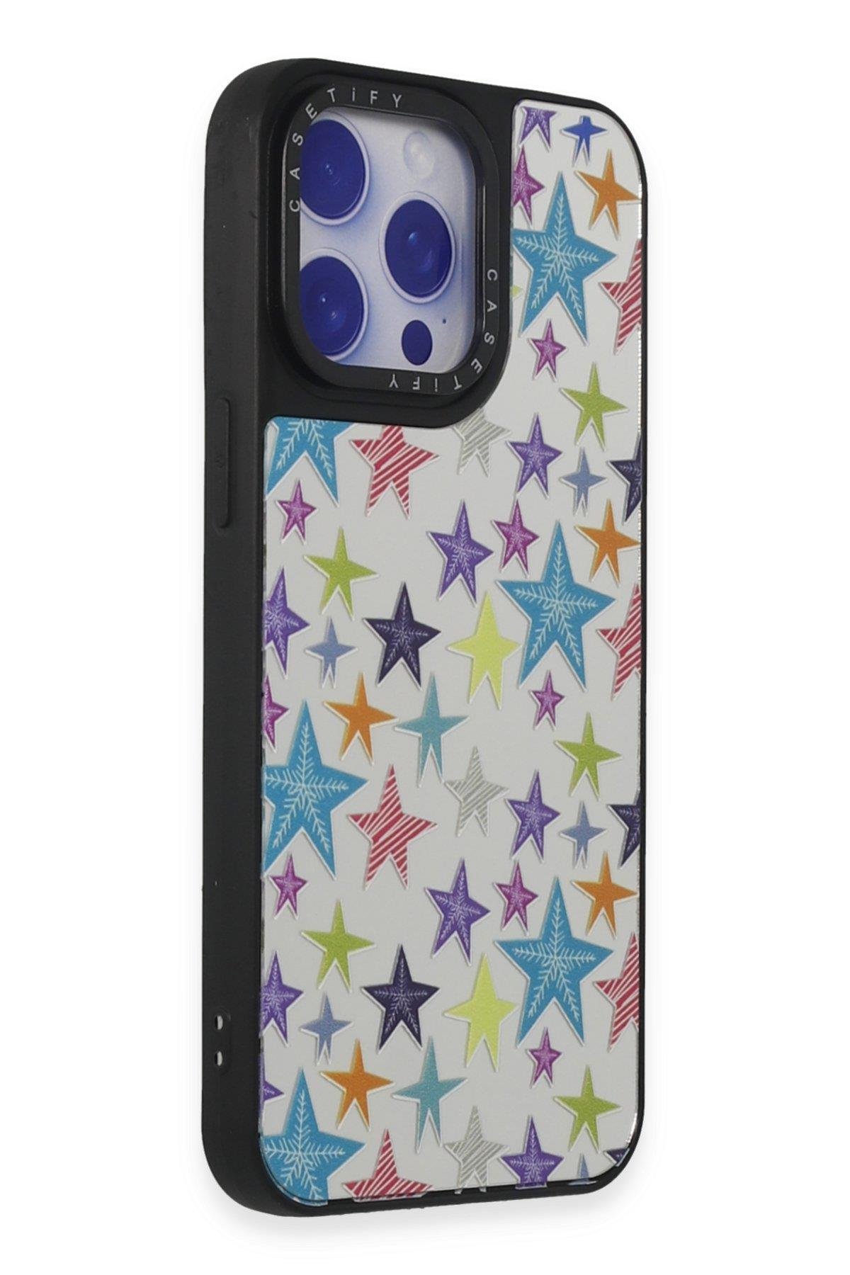AYNALI KILIFLARNEWFACEMRRR06Apple iPhone 15 Pro Kılıf Mirror Desenli Kapak