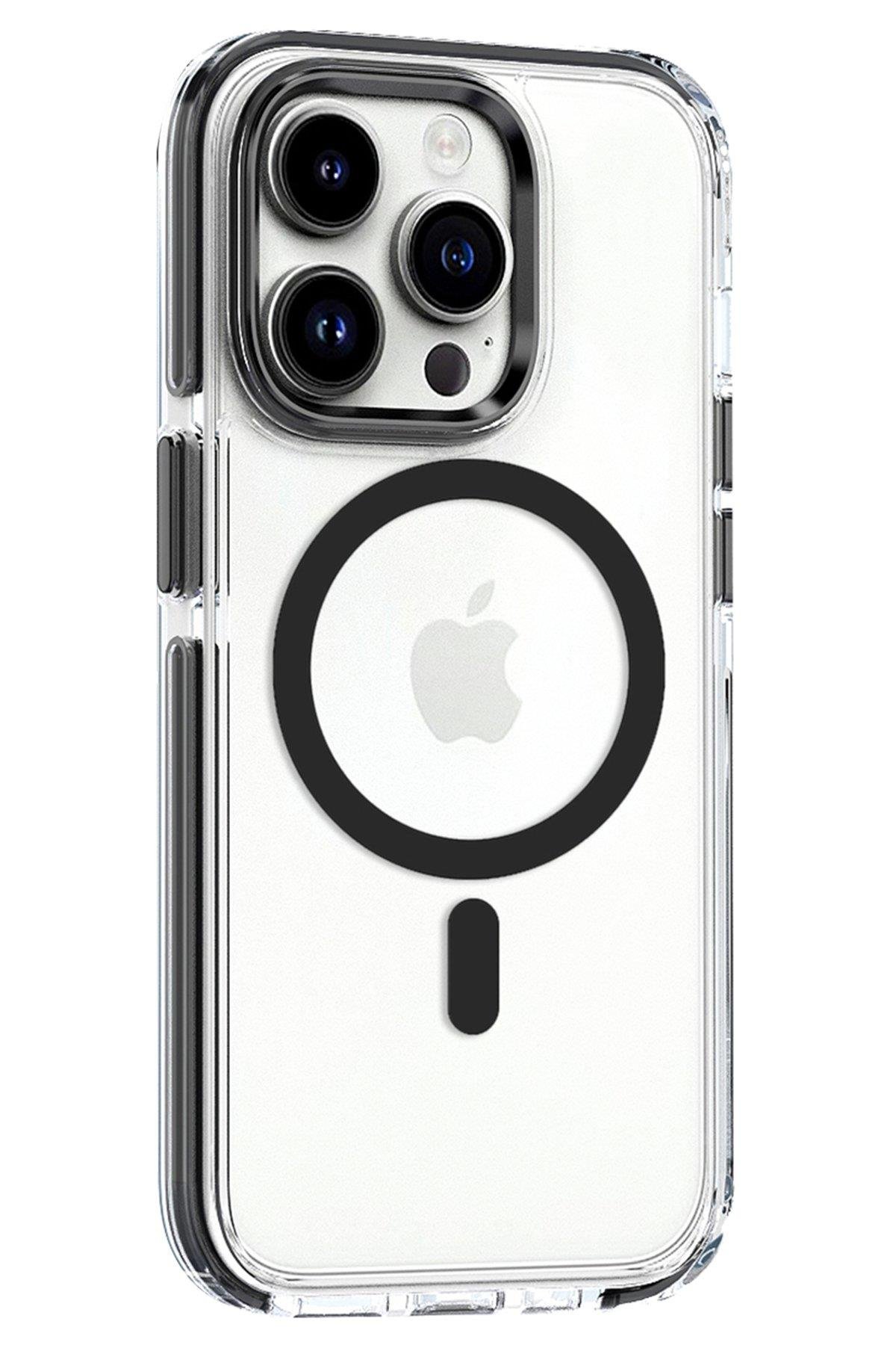 MAGSAFE KILIFLARJOKOBELLA01Apple iPhone 15 Pro Max Bella Magsafe Kapak - Siyah