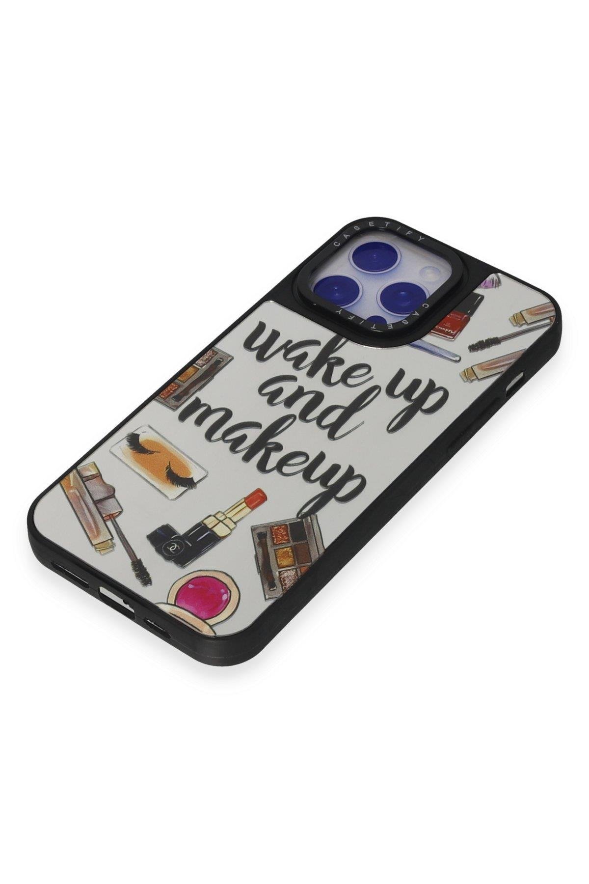 AYNALI KILIFLARNEWFACEMRRR02Apple iPhone 15 Pro Max Kılıf Mirror Desenli Kapak