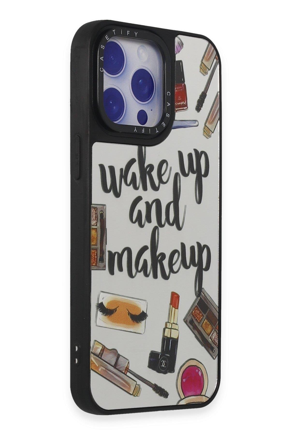 AYNALI KILIFLARNEWFACEMRRR02Apple iPhone 15 Pro Max Kılıf Mirror Desenli Kapak