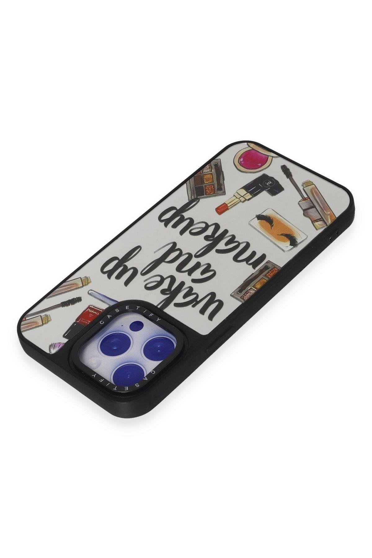 AYNALI KILIFLARNEWFACEMRRR02Apple iPhone 15 Pro Max Kılıf Mirror Desenli Kapak