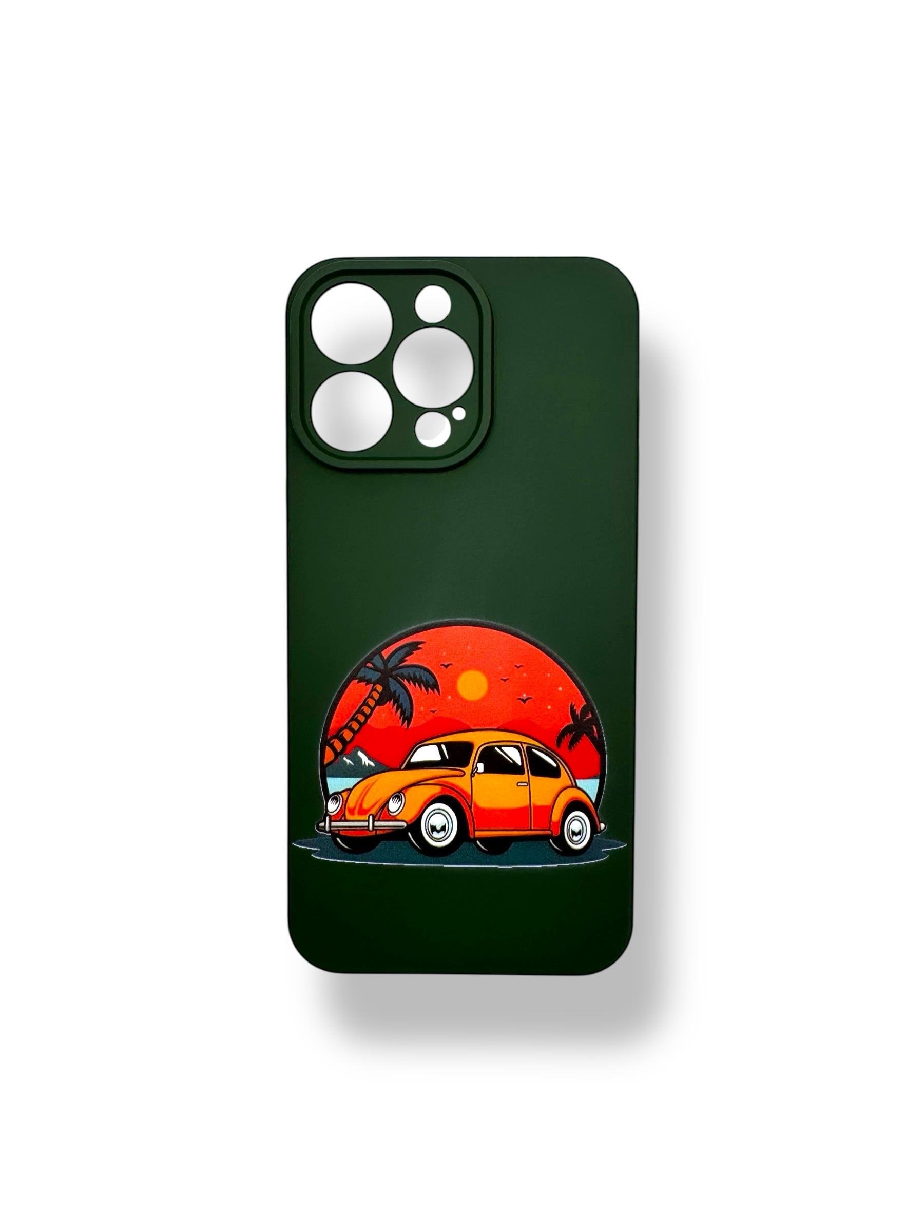 SİLİKON BASKI KILIFLARDIVERSECASESLKN48Apple Iphone 15 Pro Max Silikon Vosvos Baskı Kılıf - Koyu Yeşil