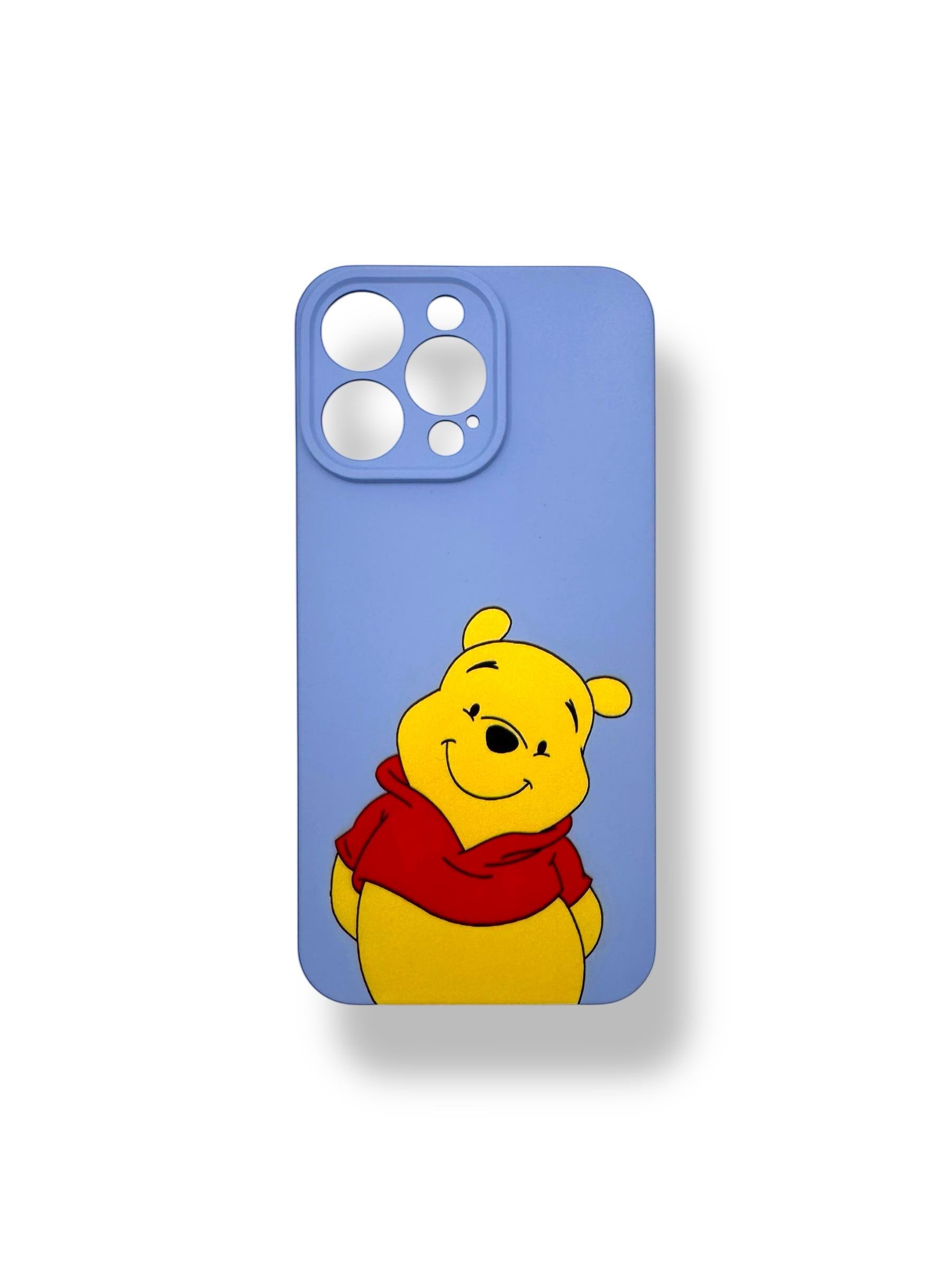 SİLİKON BASKI KILIFLARDIVERSECASESLKN51Apple Iphone 15 Pro Max Silikon Winnie The Pooh Baskı Kılıf - Lila