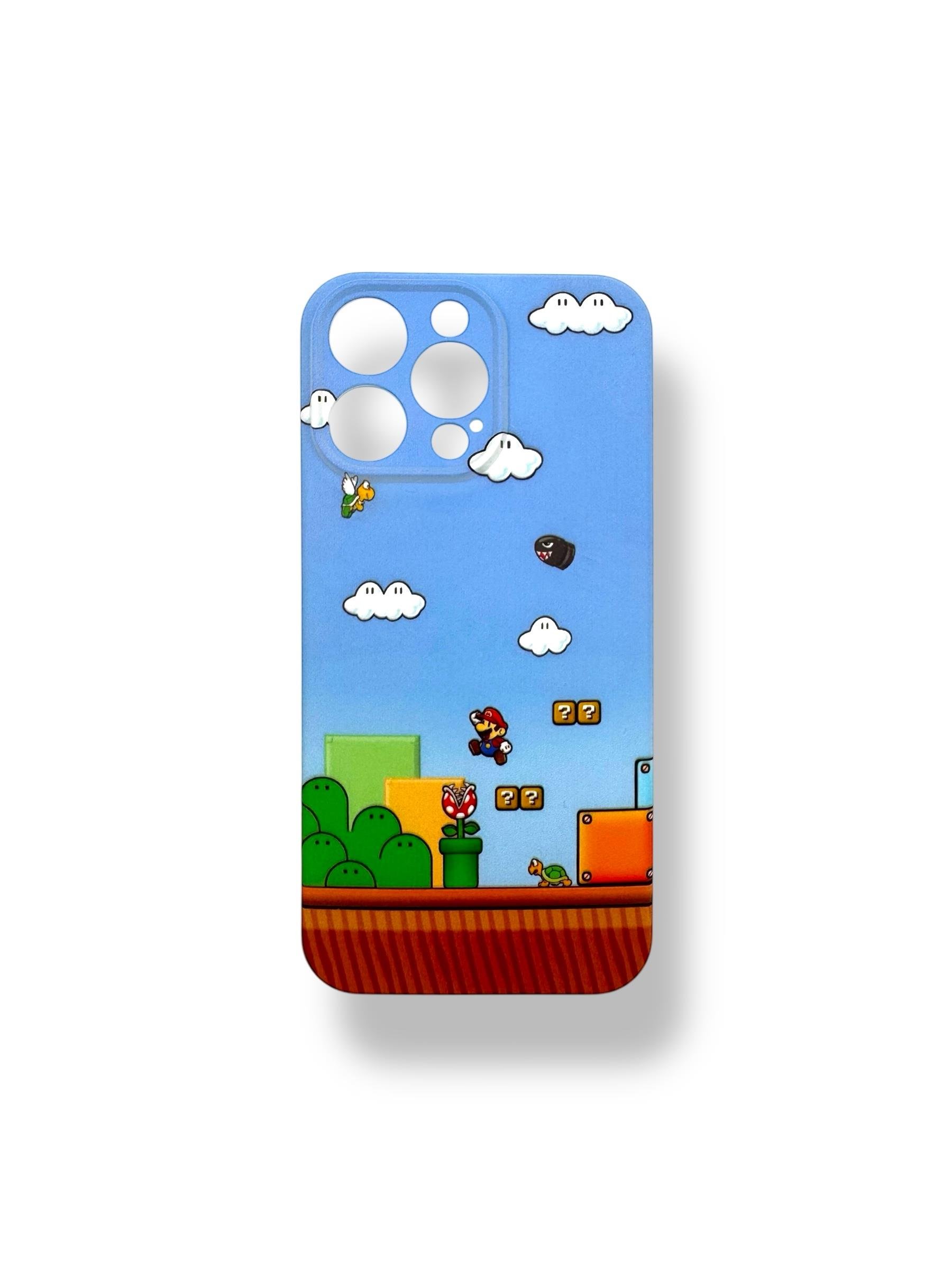 SİLİKON BASKI KILIFLARDIVERSECASESLKN79Apple Iphone 15 Pro Silikon Mario Baskı Kılıf