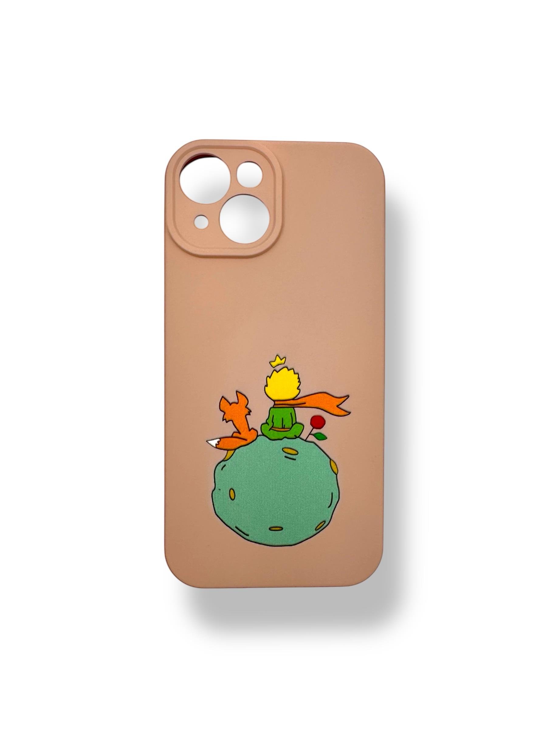 SİLİKON BASKI KILIFLARDIVERSECASESLKN23Apple Iphone 15 Silikon Küçük Prens Baskı Kılıf - Pudra Pembe