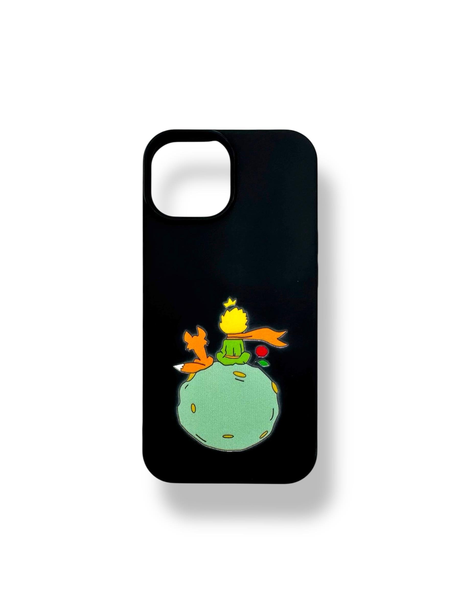 SİLİKON BASKI KILIFLARDIVERSECASESLKN22Apple Iphone 15 Silikon Küçük Prens Baskı Kılıf - Siyah