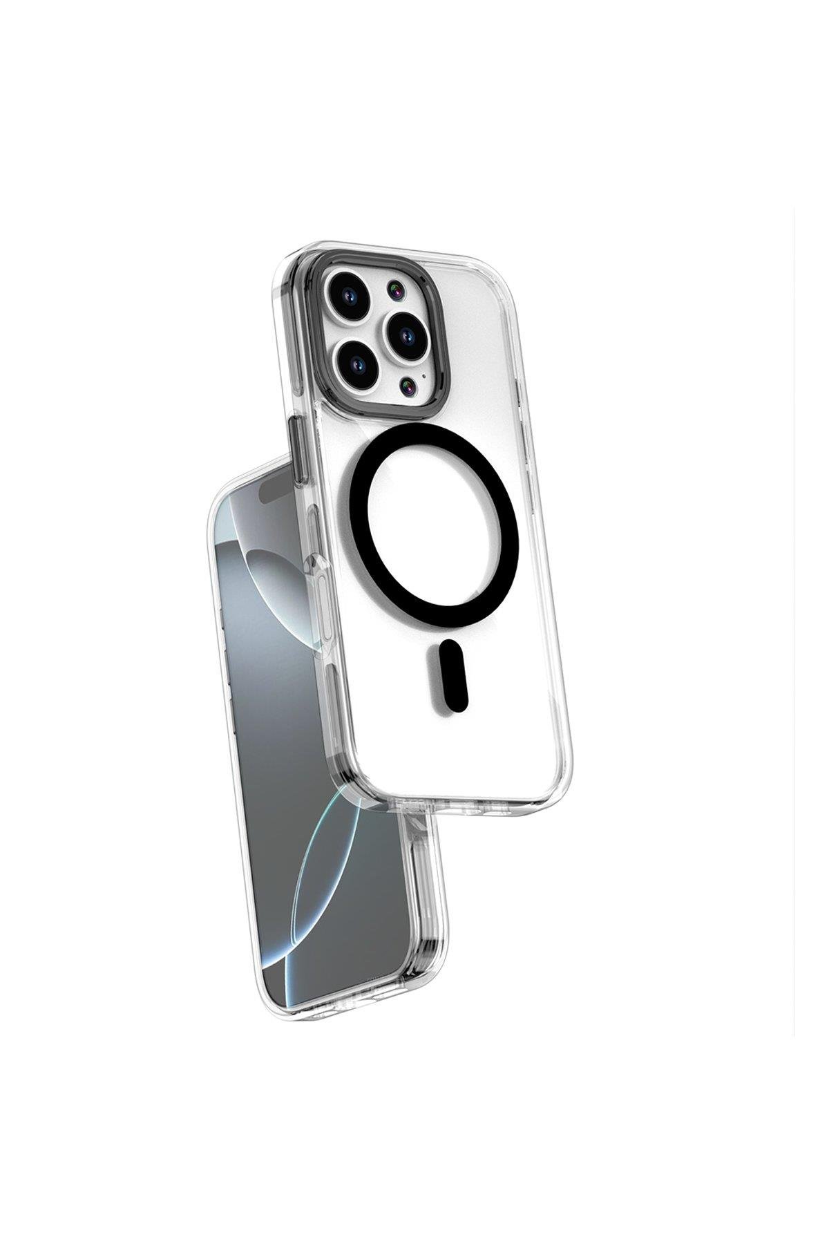 MAGSAFE KILIFLARJOKOBELLA08Apple iPhone 16 Pro Bella Magsafe Kapak - Siyah