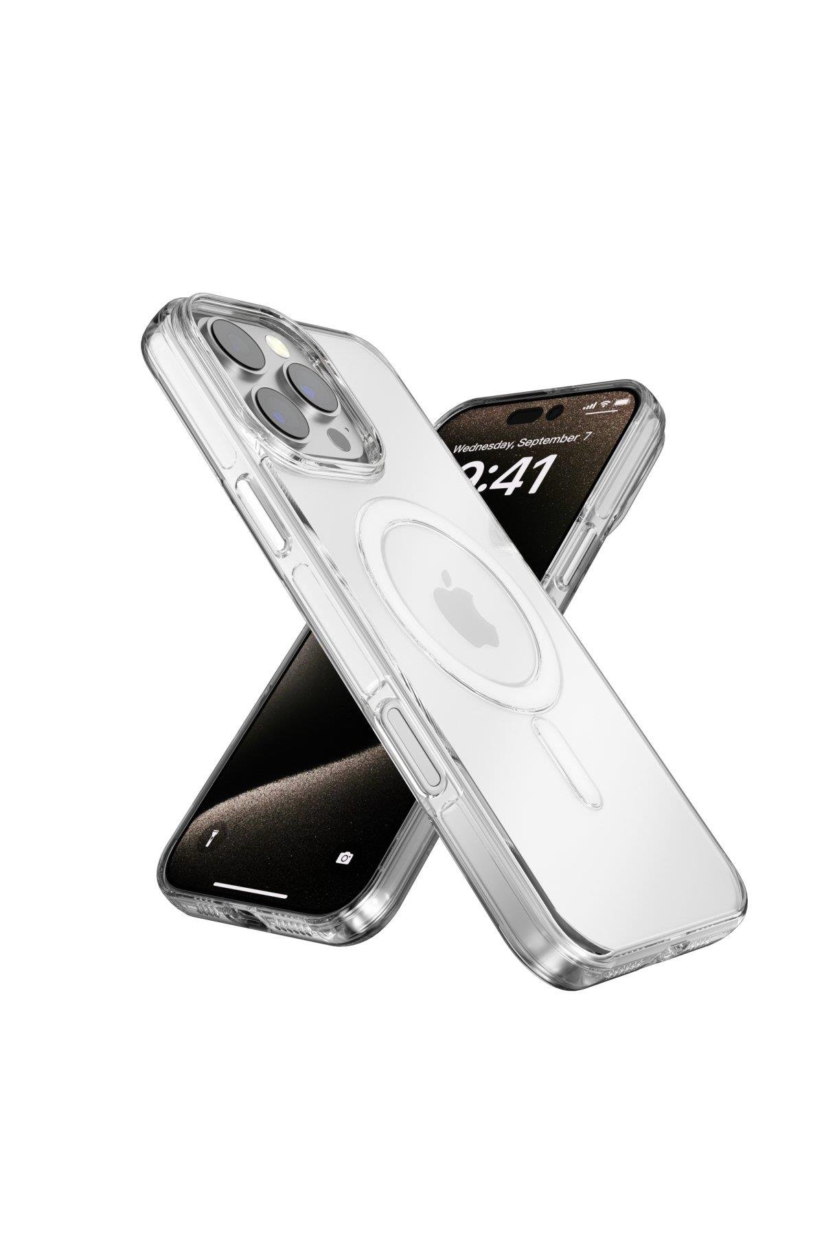 MAGSAFE KILIFLARJOKOGLMPC02Apple iPhone 16 Pro Max Gleam PC Sert Magsafe Kılıf - Şeffaf