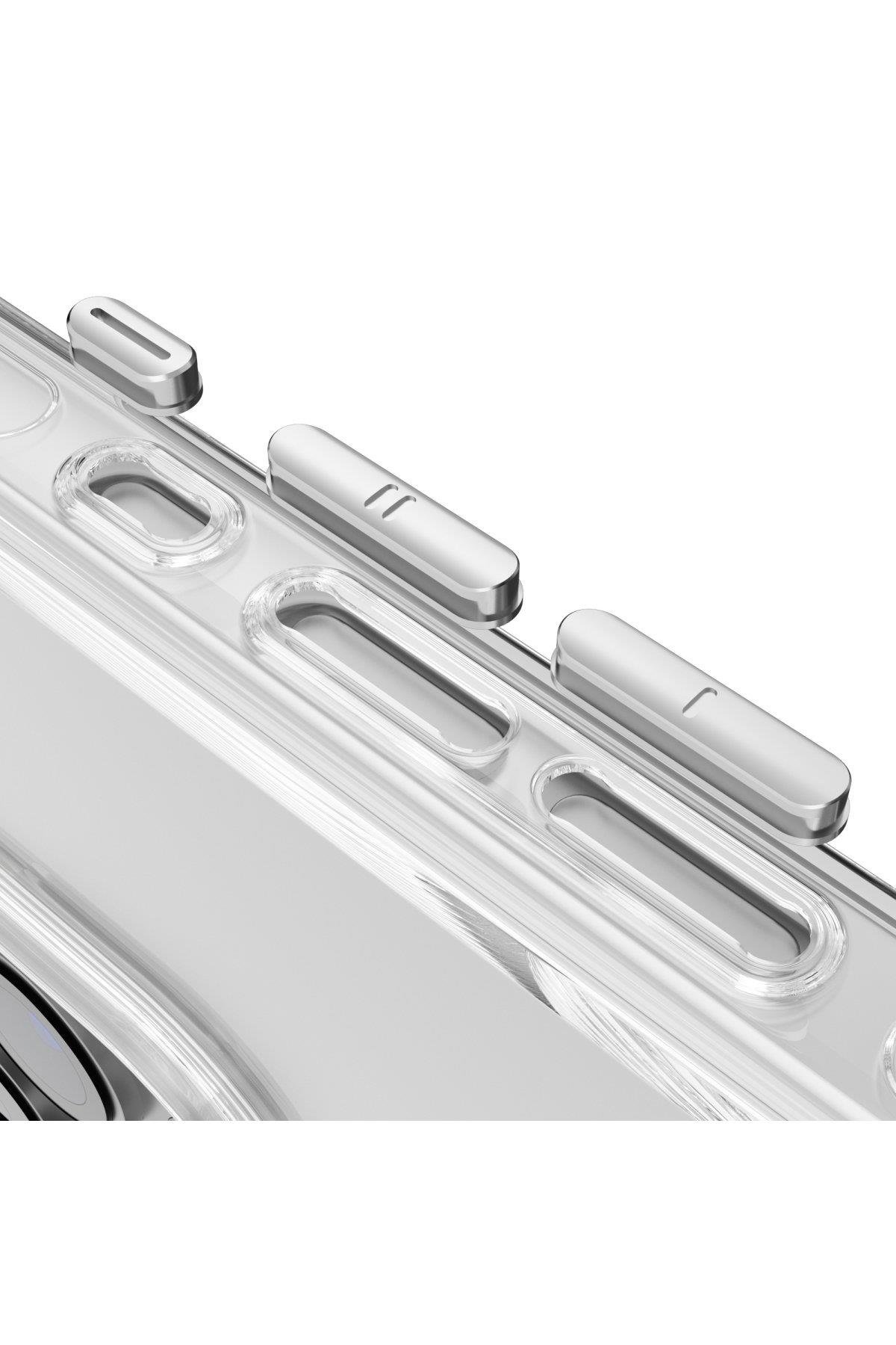 MAGSAFE KILIFLARJOKOGLMPC02Apple iPhone 16 Pro Max Gleam PC Sert Magsafe Kılıf - Şeffaf