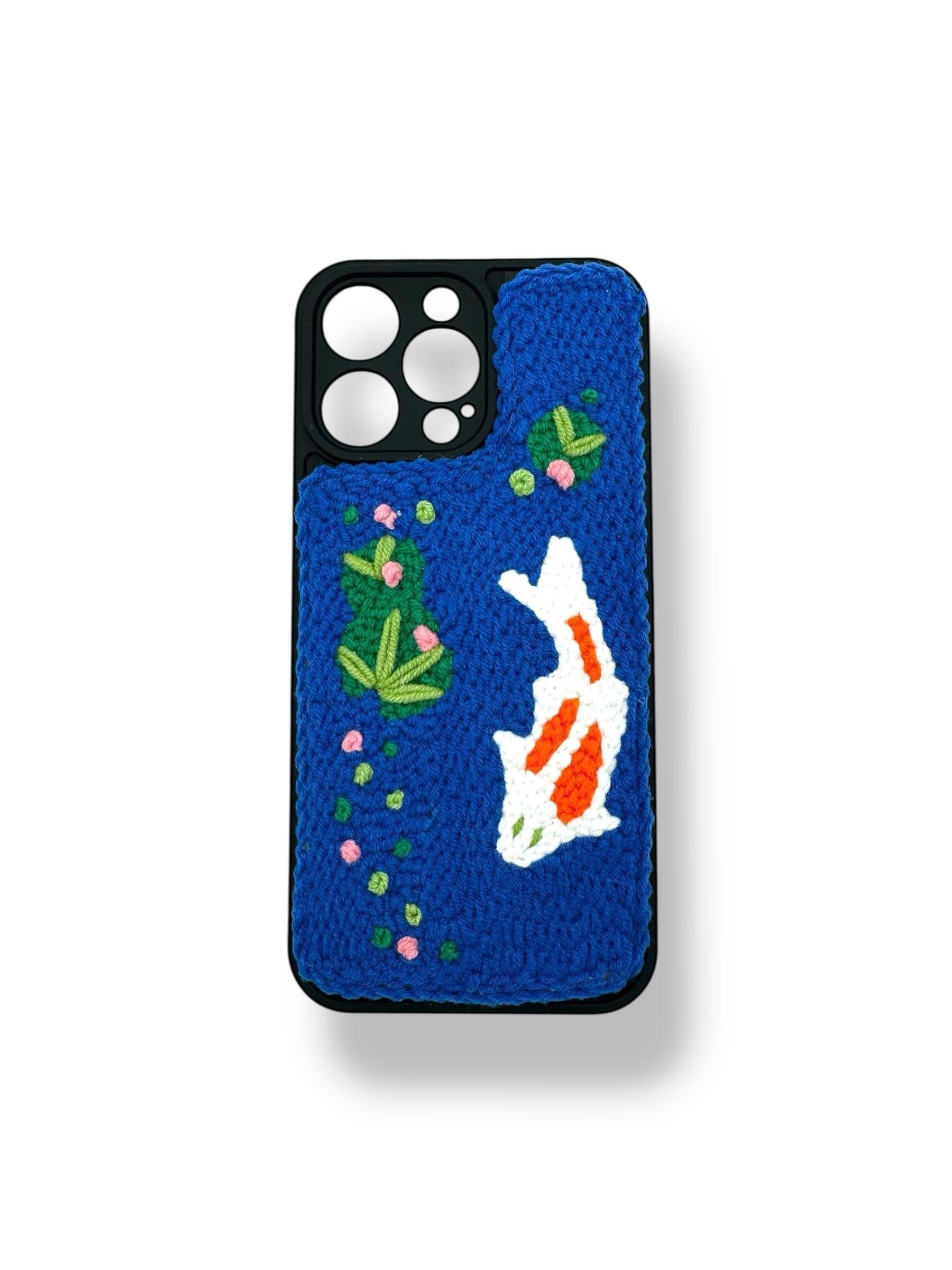 PUNCH İŞLEMELİ KILIFLARDIVERSECASEPNCH218Apple Iphone 16 Pro Max Punch İşlemeli Kılıf - Koi Balığı Desenli