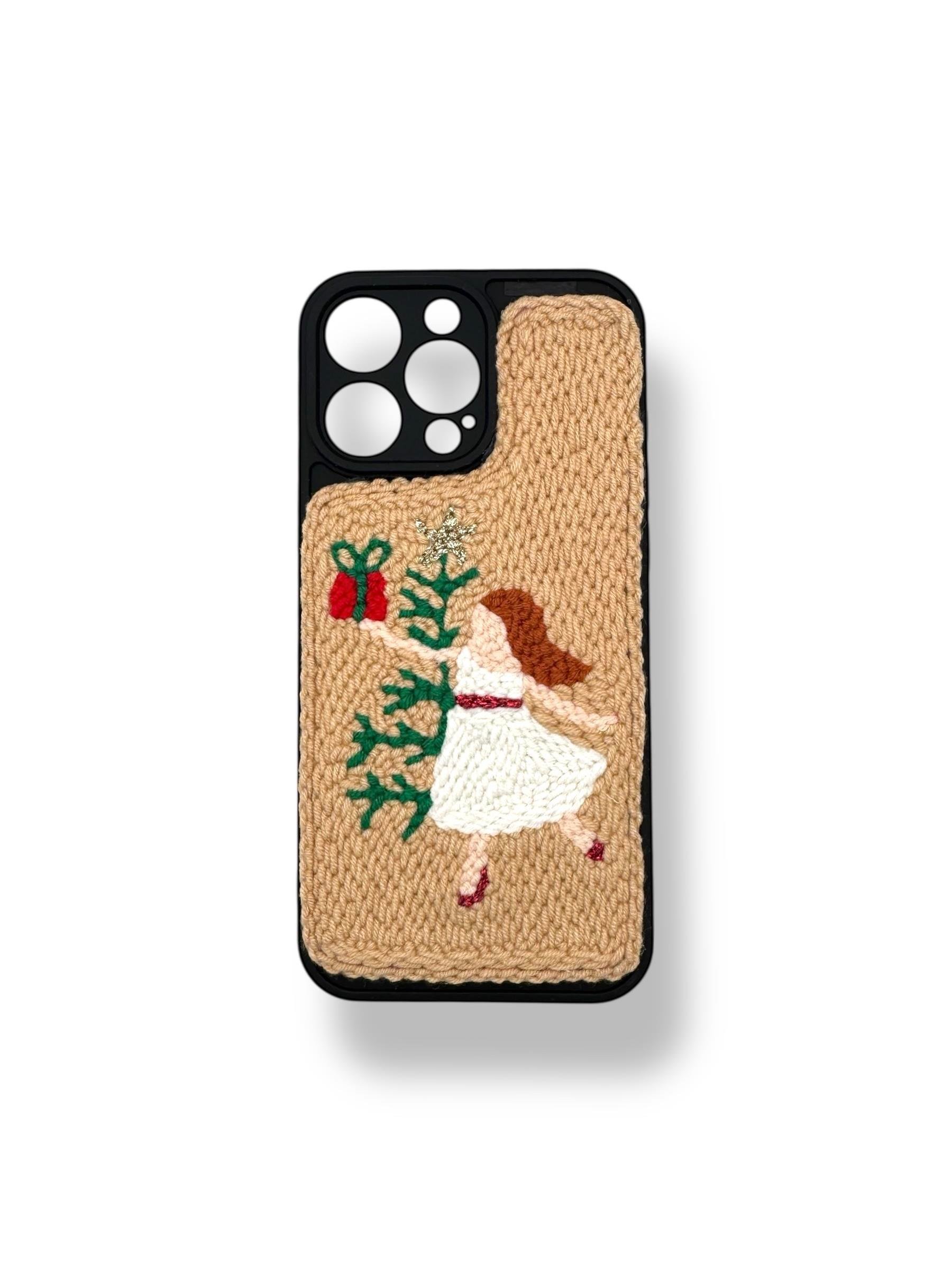 PUNCH İŞLEMELİ KILIFLARDIVERSECASEPNCH172Apple Iphone 16 Pro Max Punch İşlemeli Kılıf - Velvet Christmas Wish Desenli