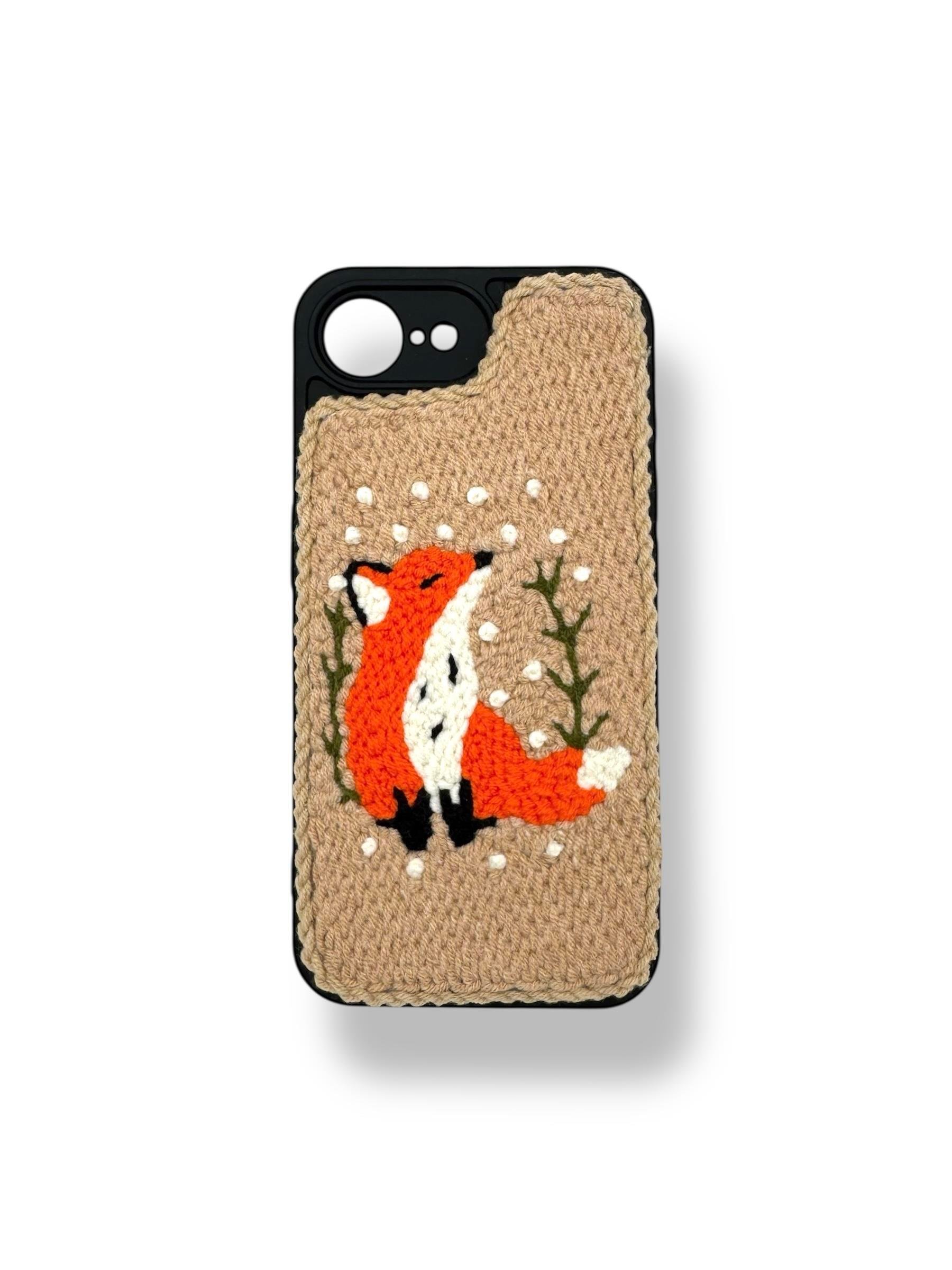 PUNCH İŞLEMELİ KILIFLARDIVERSECASEPNCH176Apple Iphone 16e Punch İşlemeli Kılıf - Kızıl Tilki Desenli