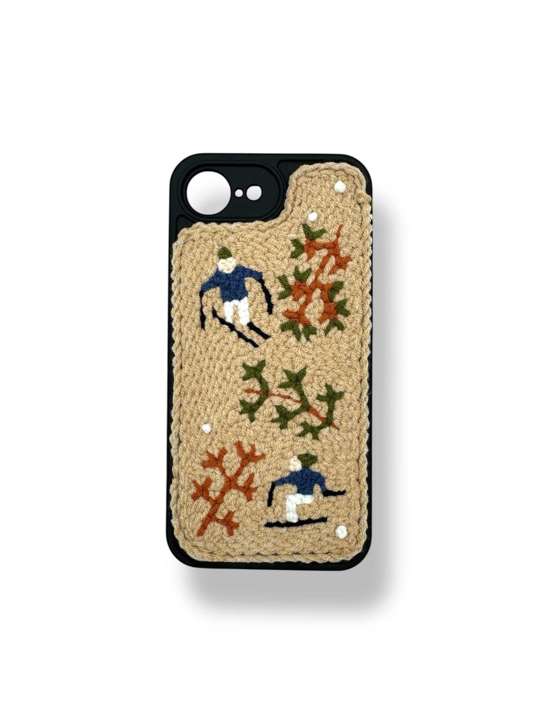 PUNCH İŞLEMELİ KILIFLARDIVERSECASEPNCH186Apple Iphone 16e Punch İşlemeli Kılıf - Retro Kayak Desenli