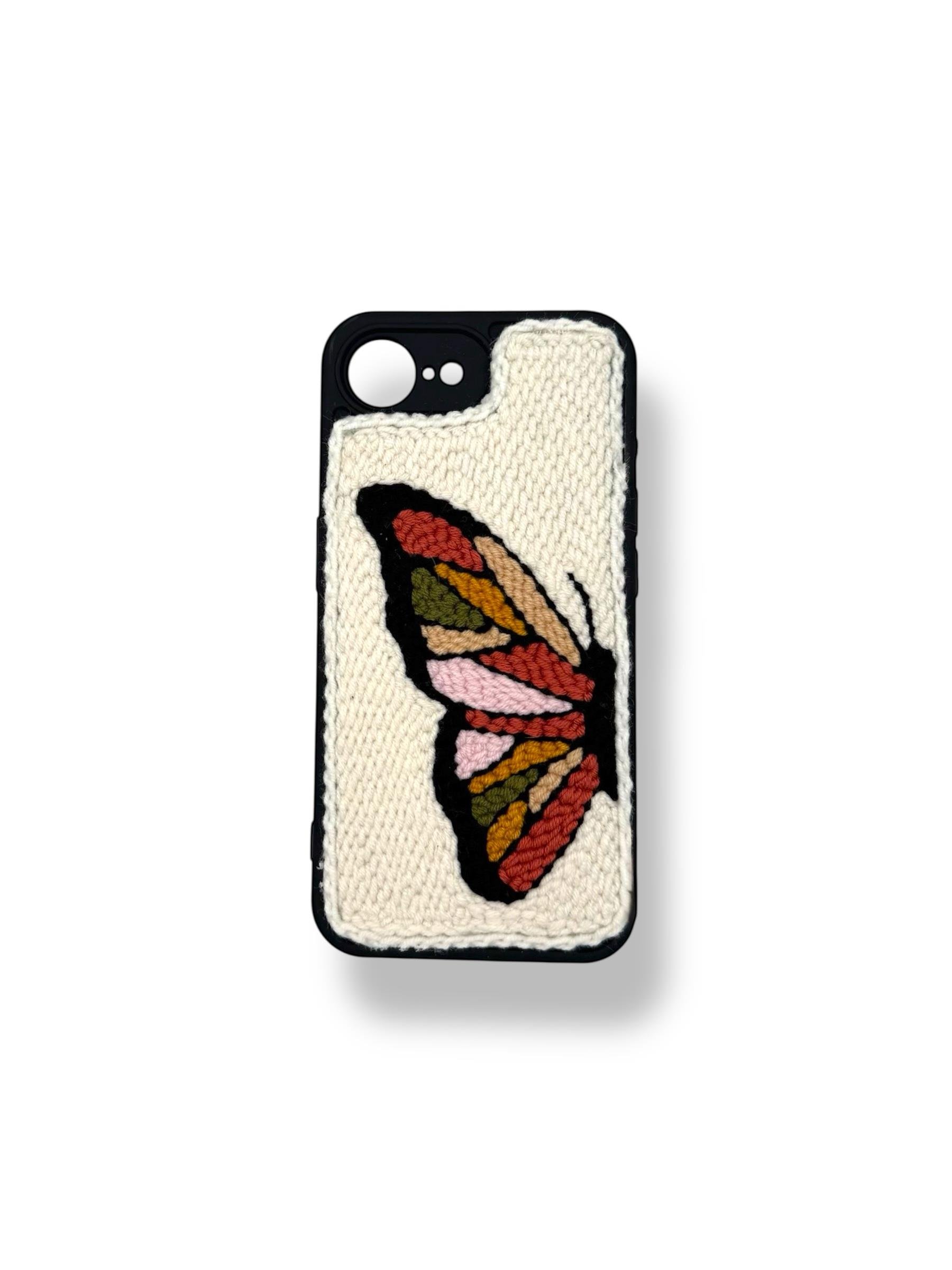 PUNCH İŞLEMELİ KILIFLARDIVERSECASEPNCH134Apple Iphone 16e Punch İşlemeli Kılıf - Kelebek Desenli