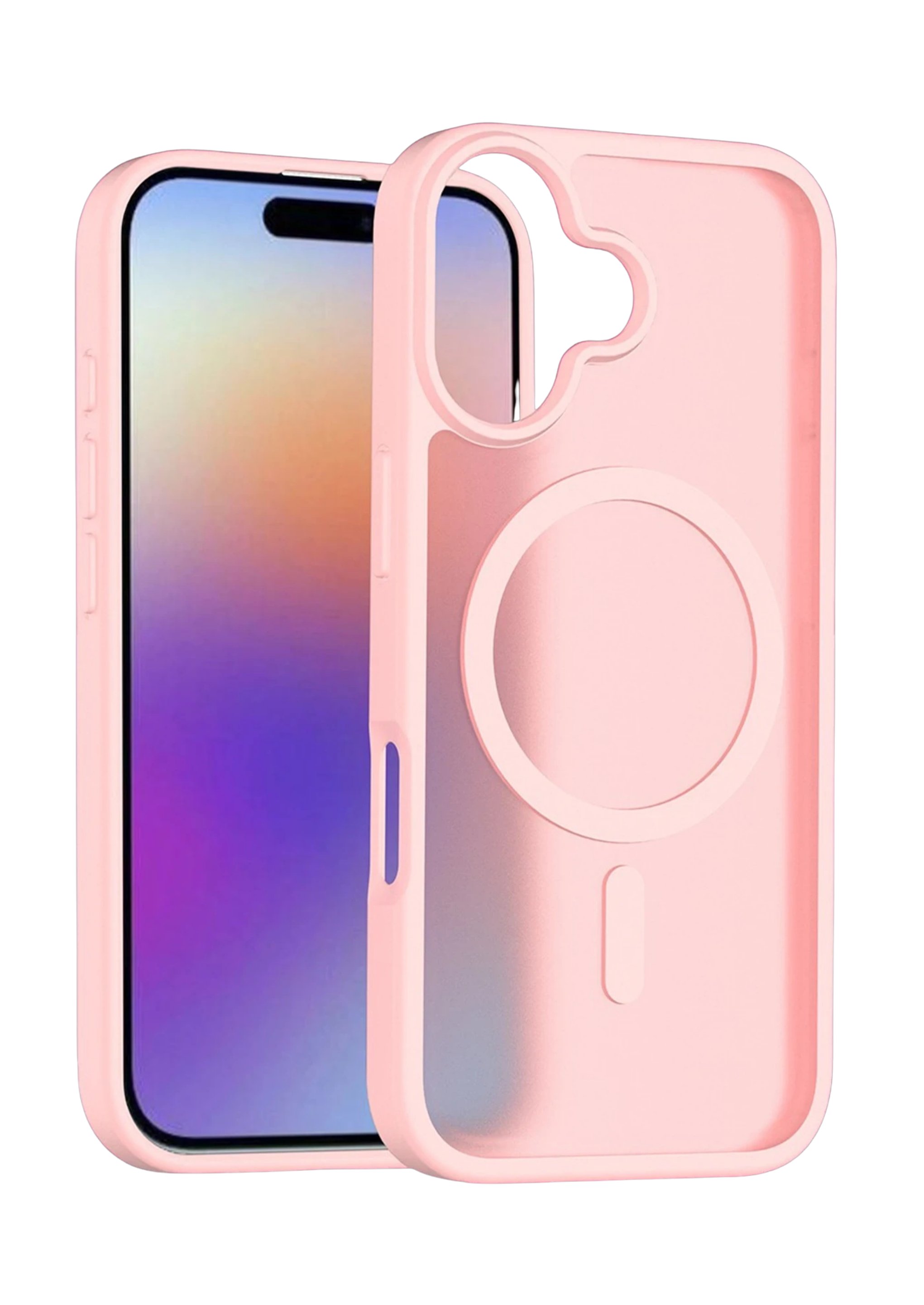 MAGSAFE KILIFLARJOKOJTSKN24Apple iPhone 17 Jota MagSafe Uyumlu Şeffaf Telefon Kılıfı – Pudra