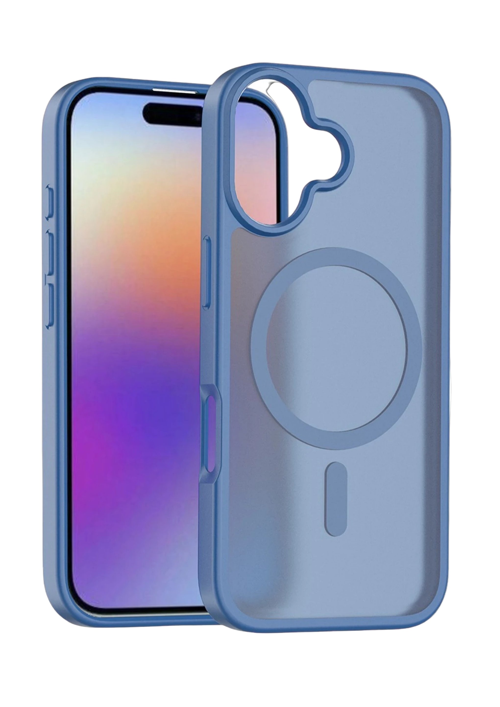 MAGSAFE KILIFLARJOKOJTSKN22Apple iPhone 17 Jota MagSafe Uyumlu Şeffaf Telefon Kılıfı – Lacivert